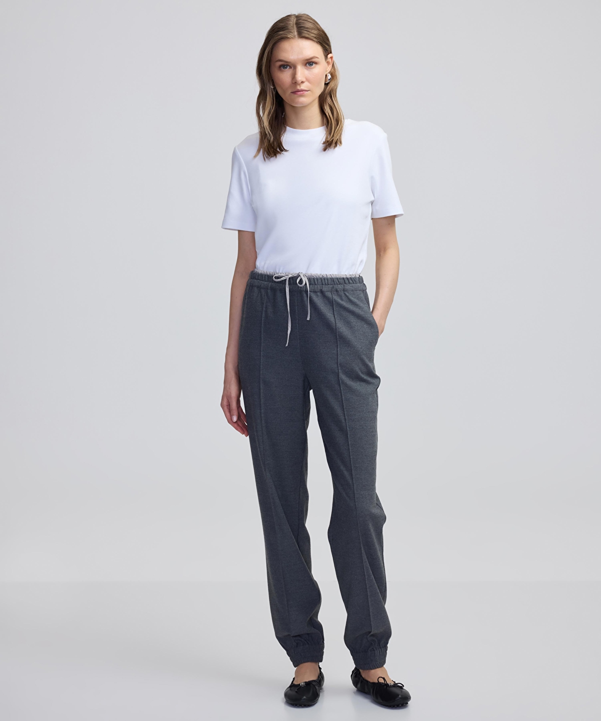 Kontrast bel jogger pantolon