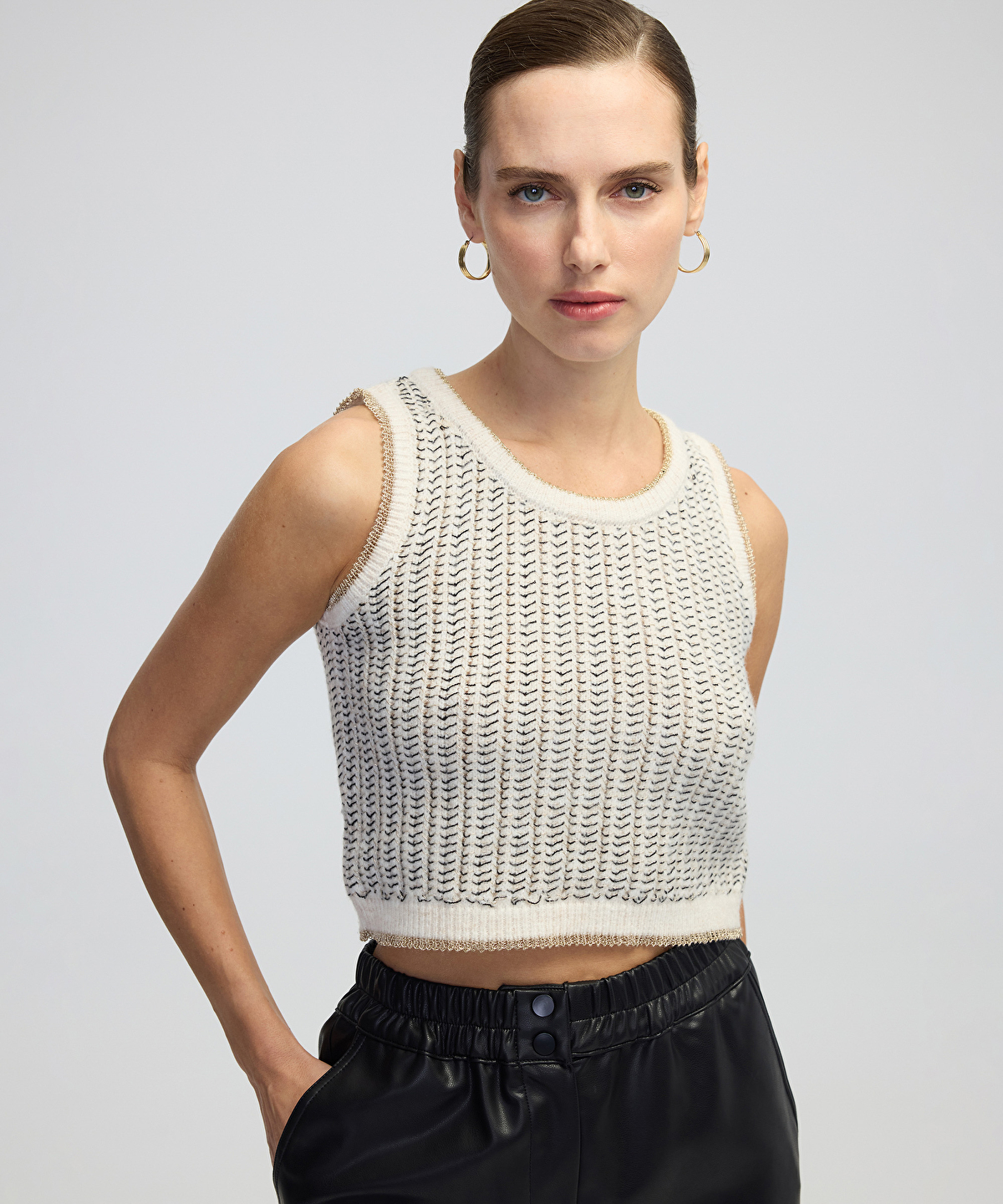 Lurex iplikli süveter -1
