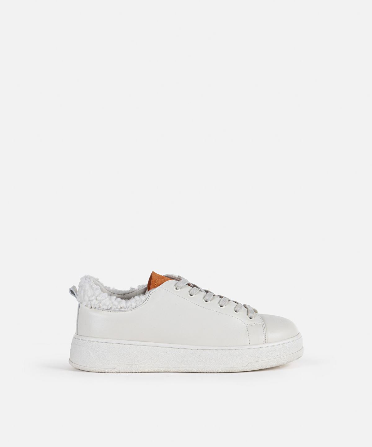 Suni kürk garnili sneaker -1