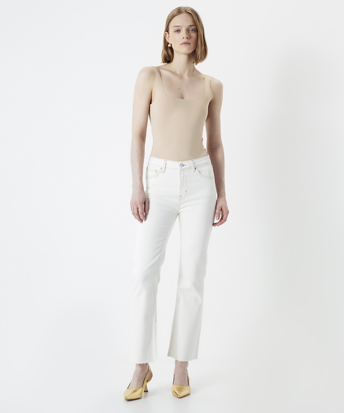 Jean cropped flare femme 2025