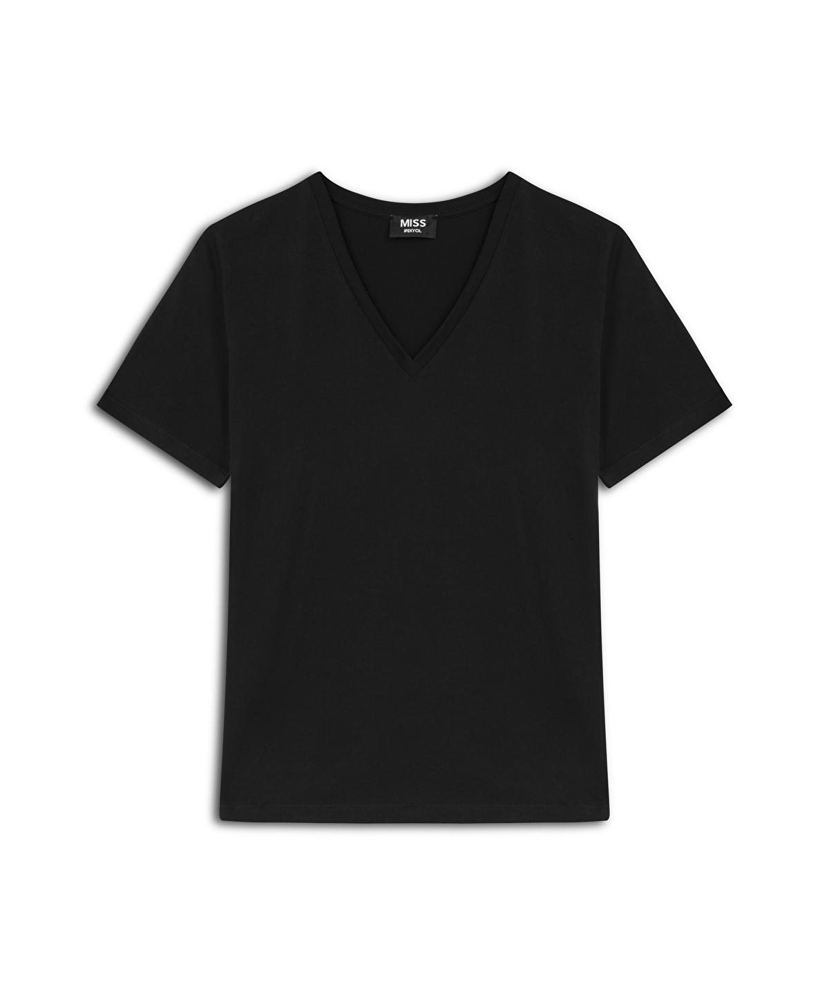 V yaka basic tişört