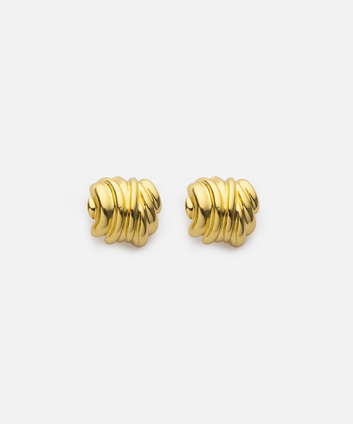 Altın Dokulu metal küpe IS1250068027265 | İpekyol