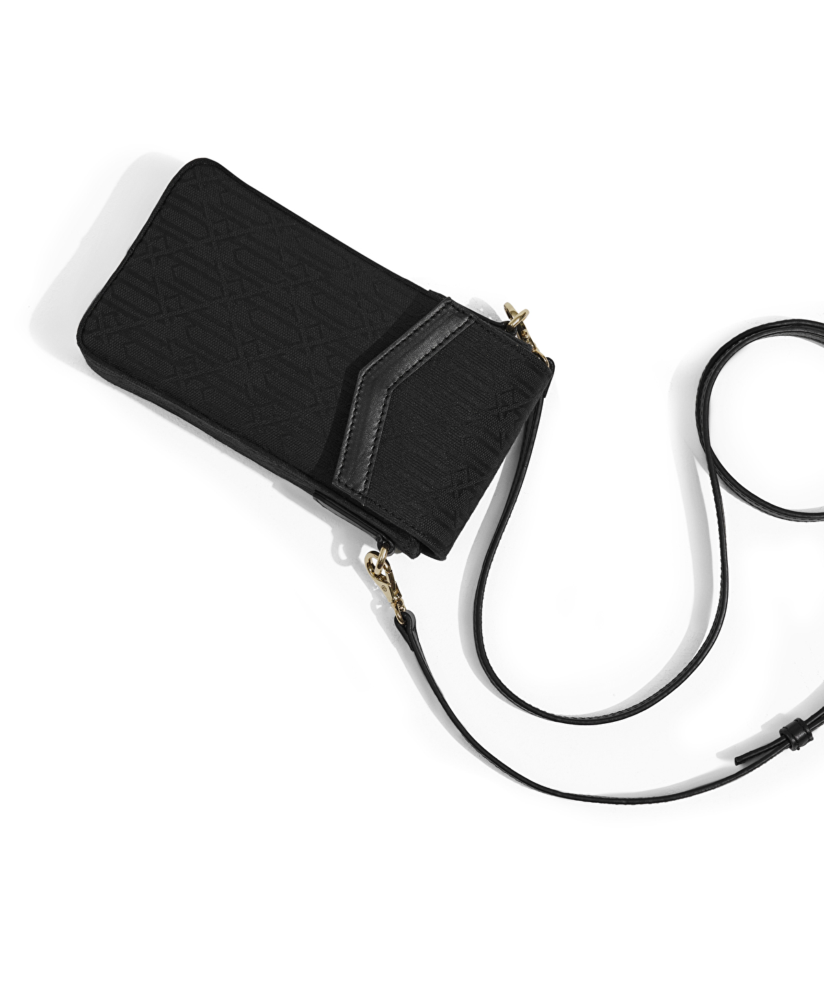 Monogram jakarlı telefon çantası_3