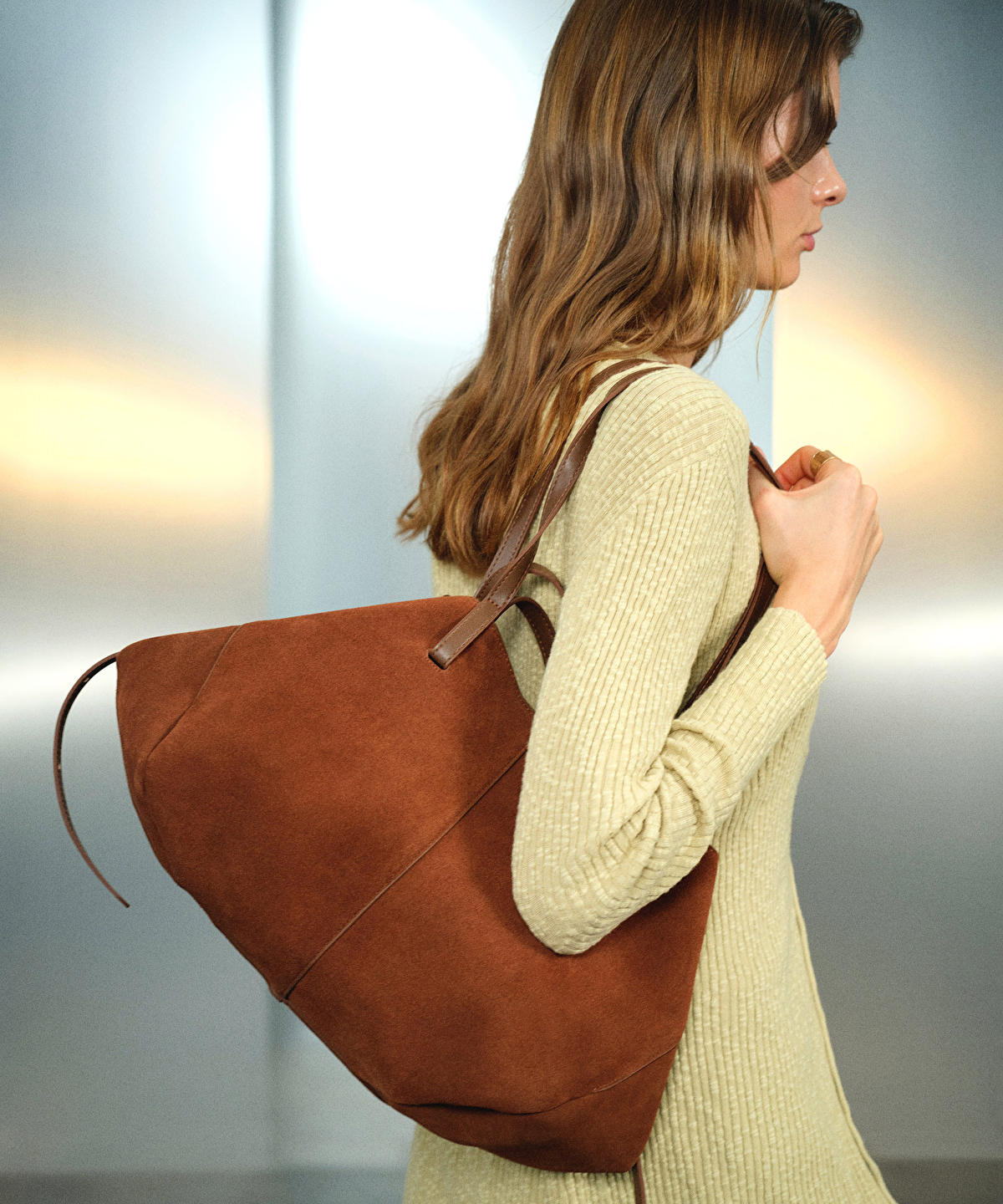 Boho versatile tote çanta - IS1250052038074 - Kahverengi Çanta