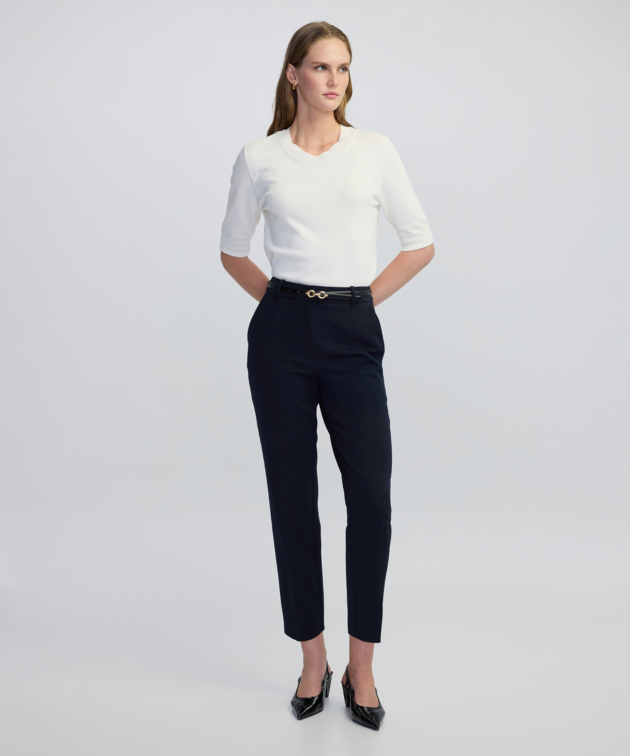 Cigarette fit cepli pantolon