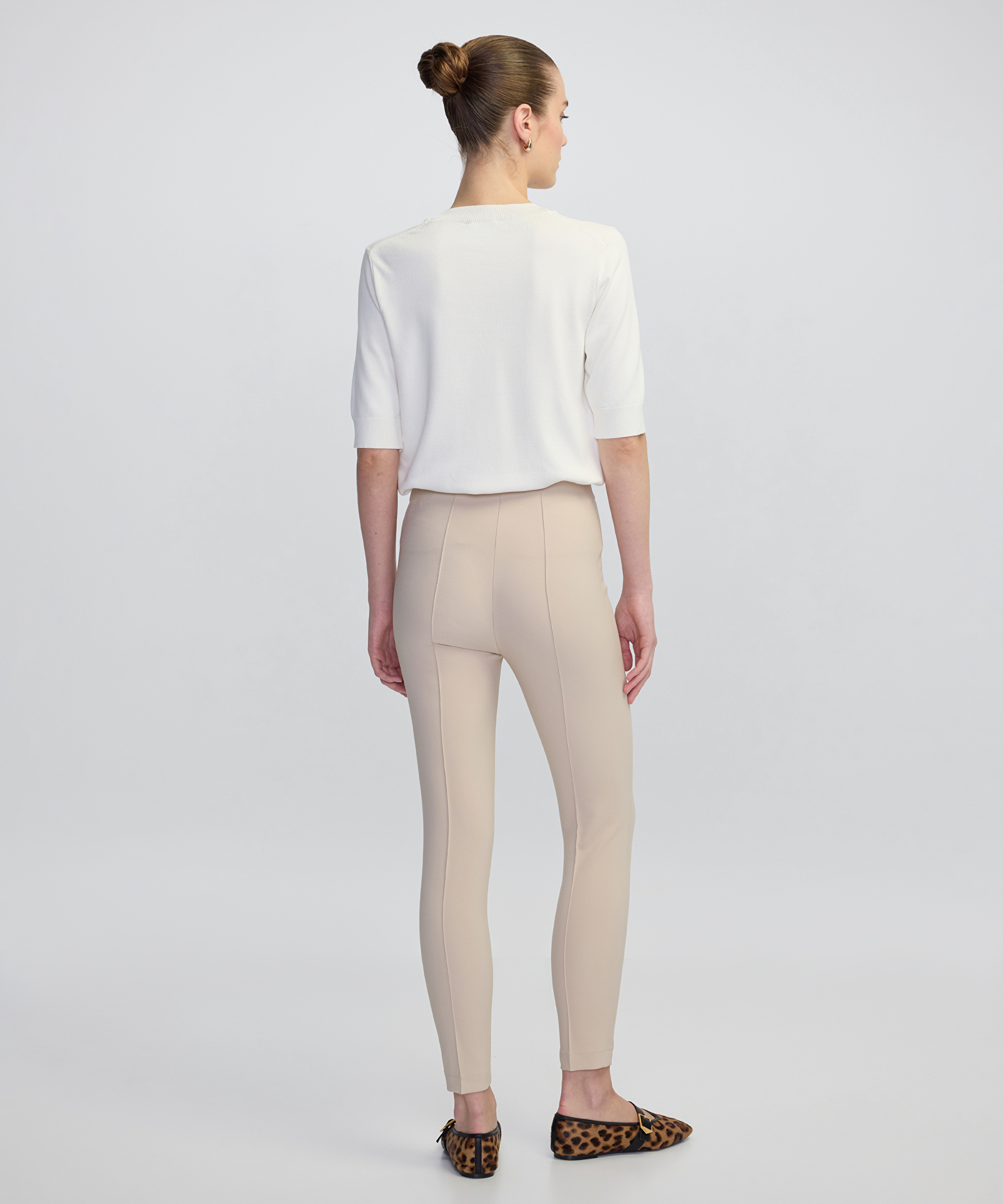 Metal fermuarlı skinny fit pantolon_3