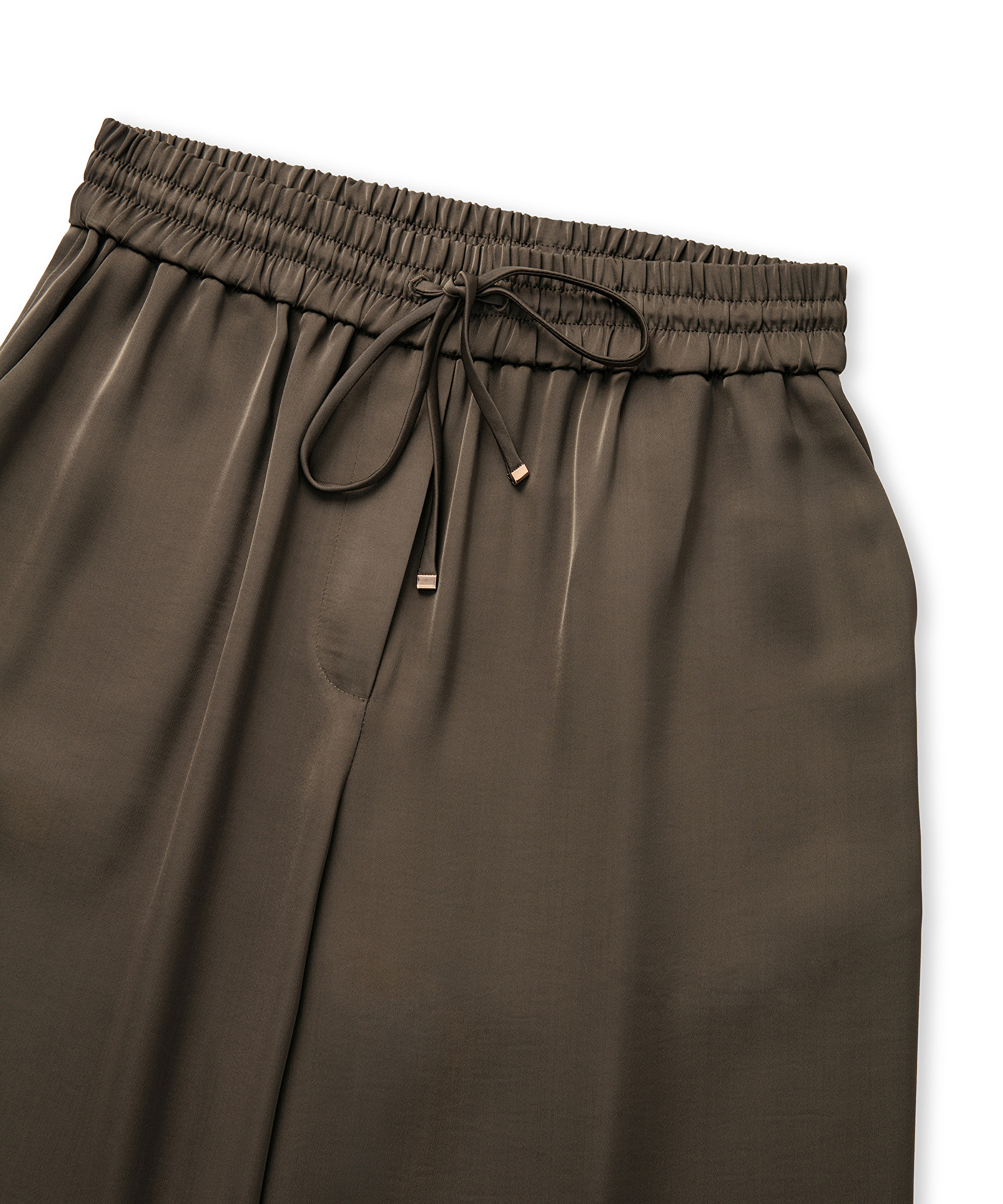 Wide leg fit elastik bel pantolon_1
