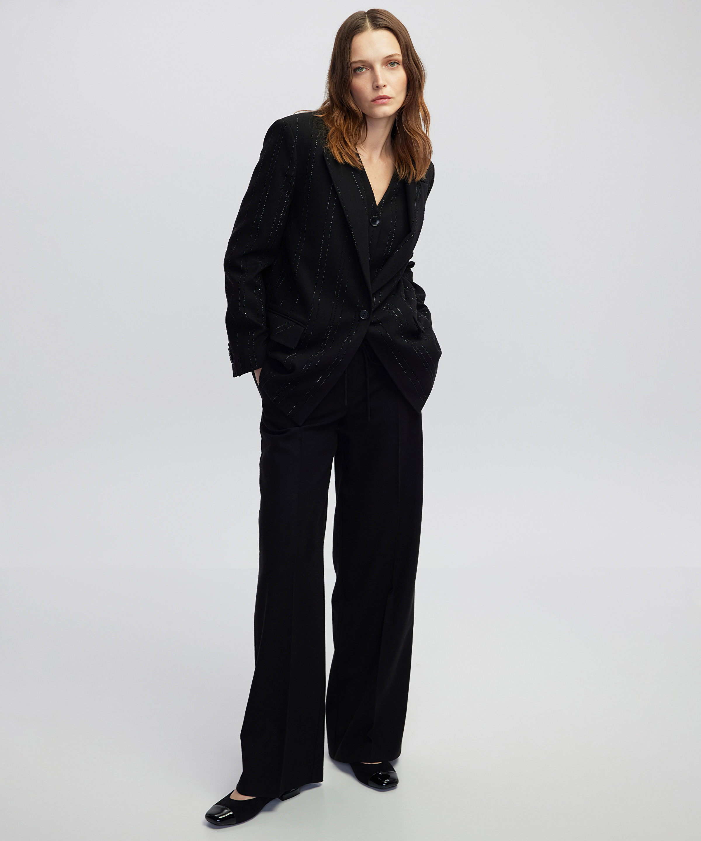 İnce kordonlu wide leg fit pantolon_3