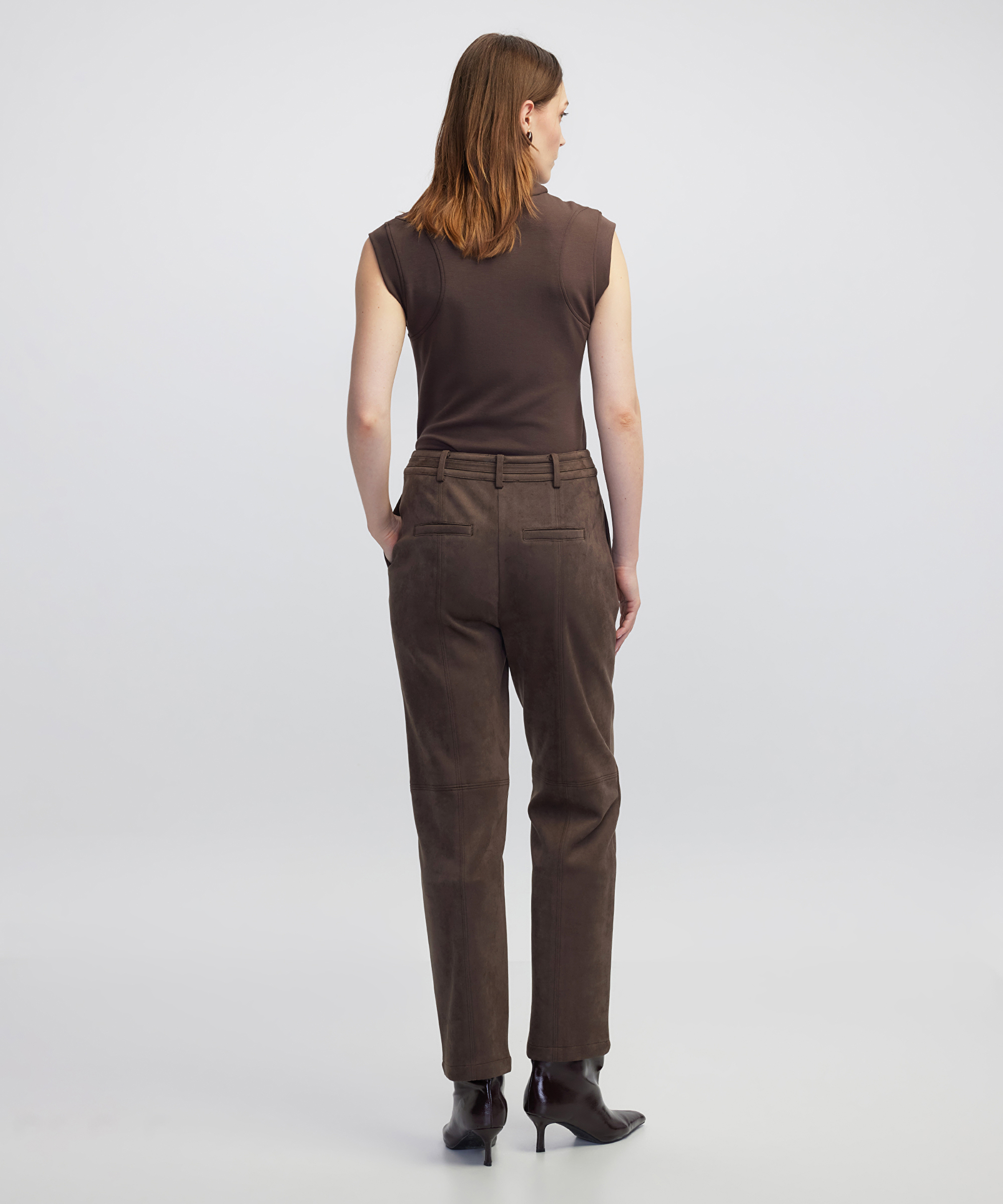 Süet görünümlü pantolon_4