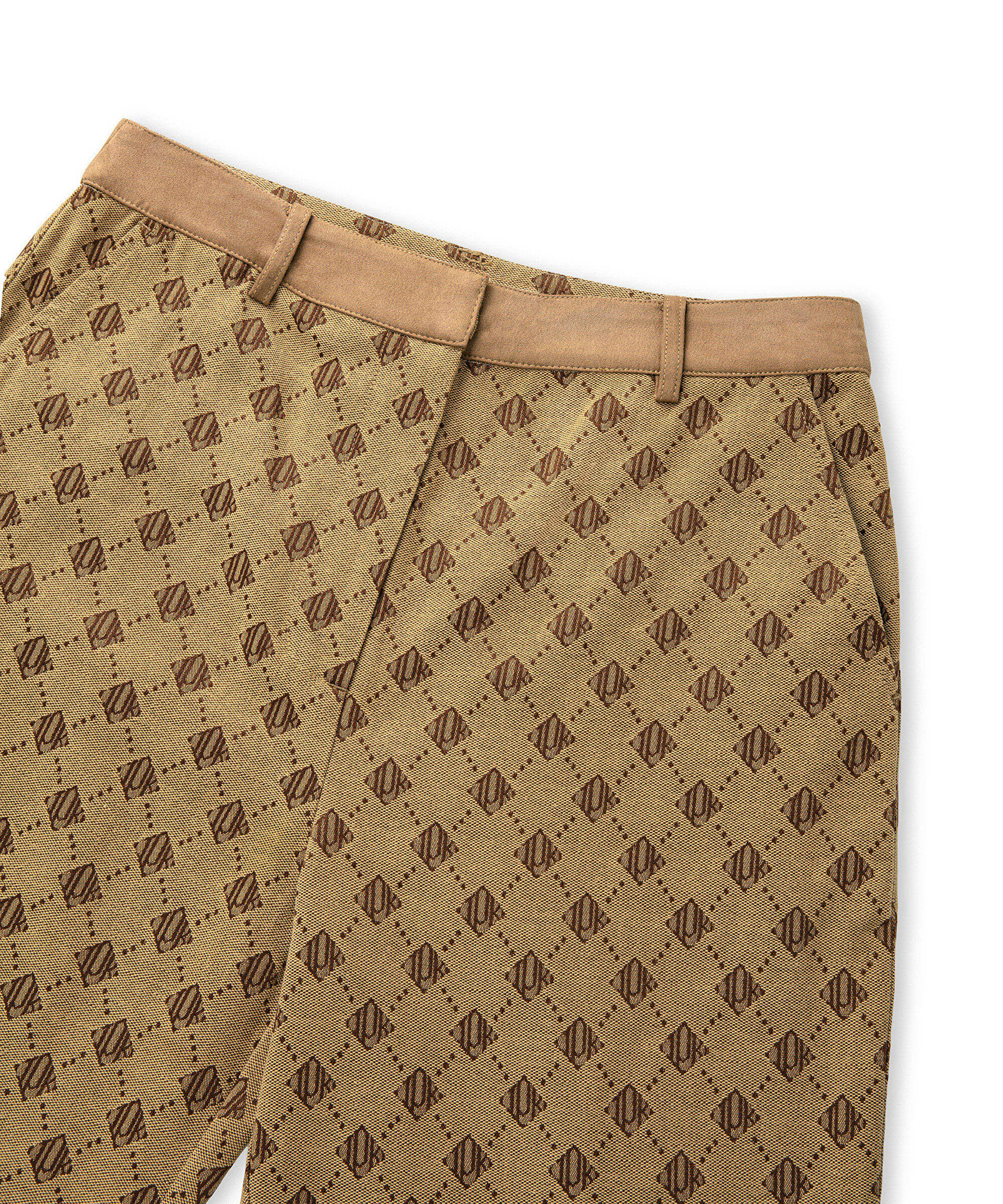 Monogram jakarlı pantolon_6