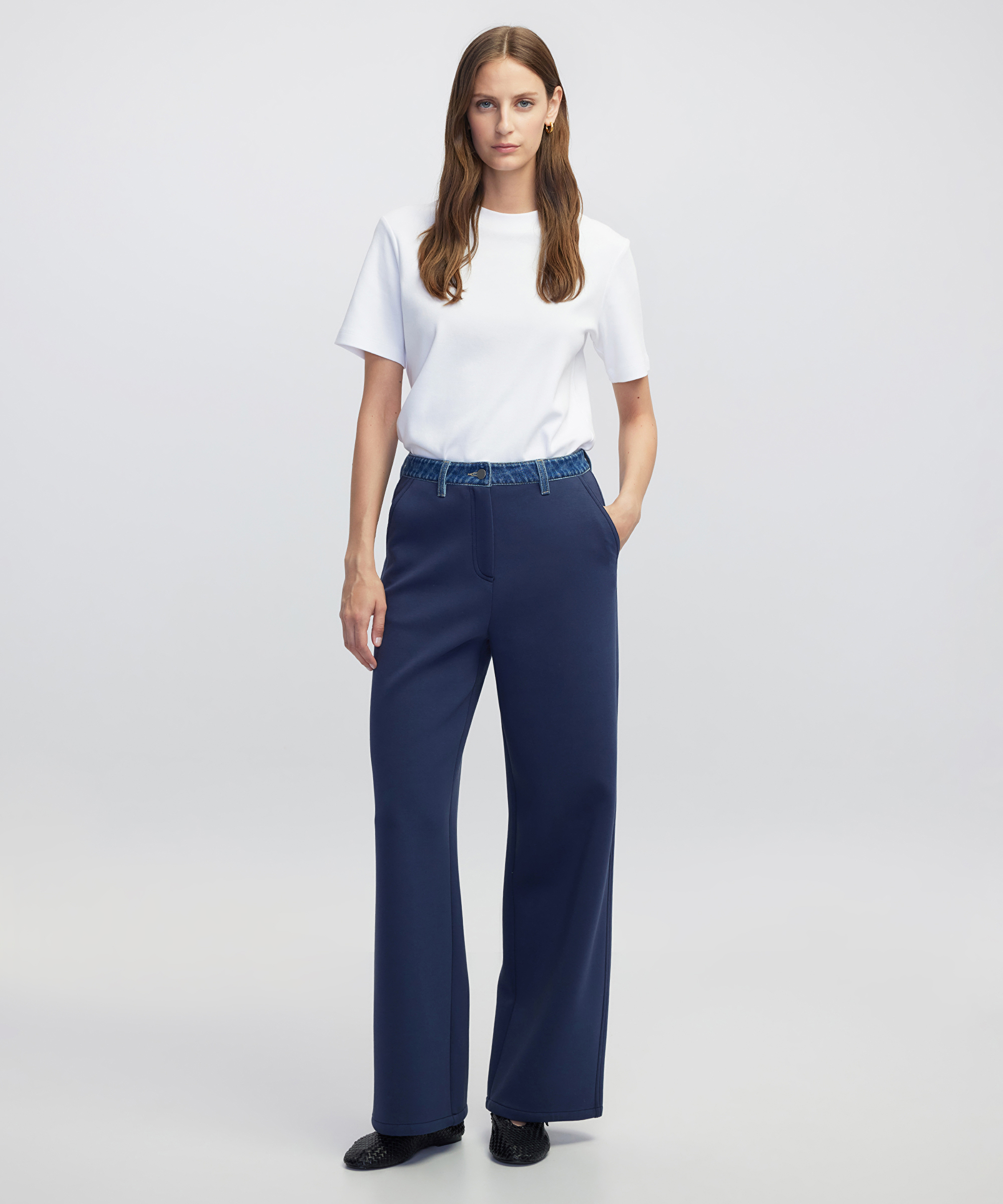 Denim mix pantolon