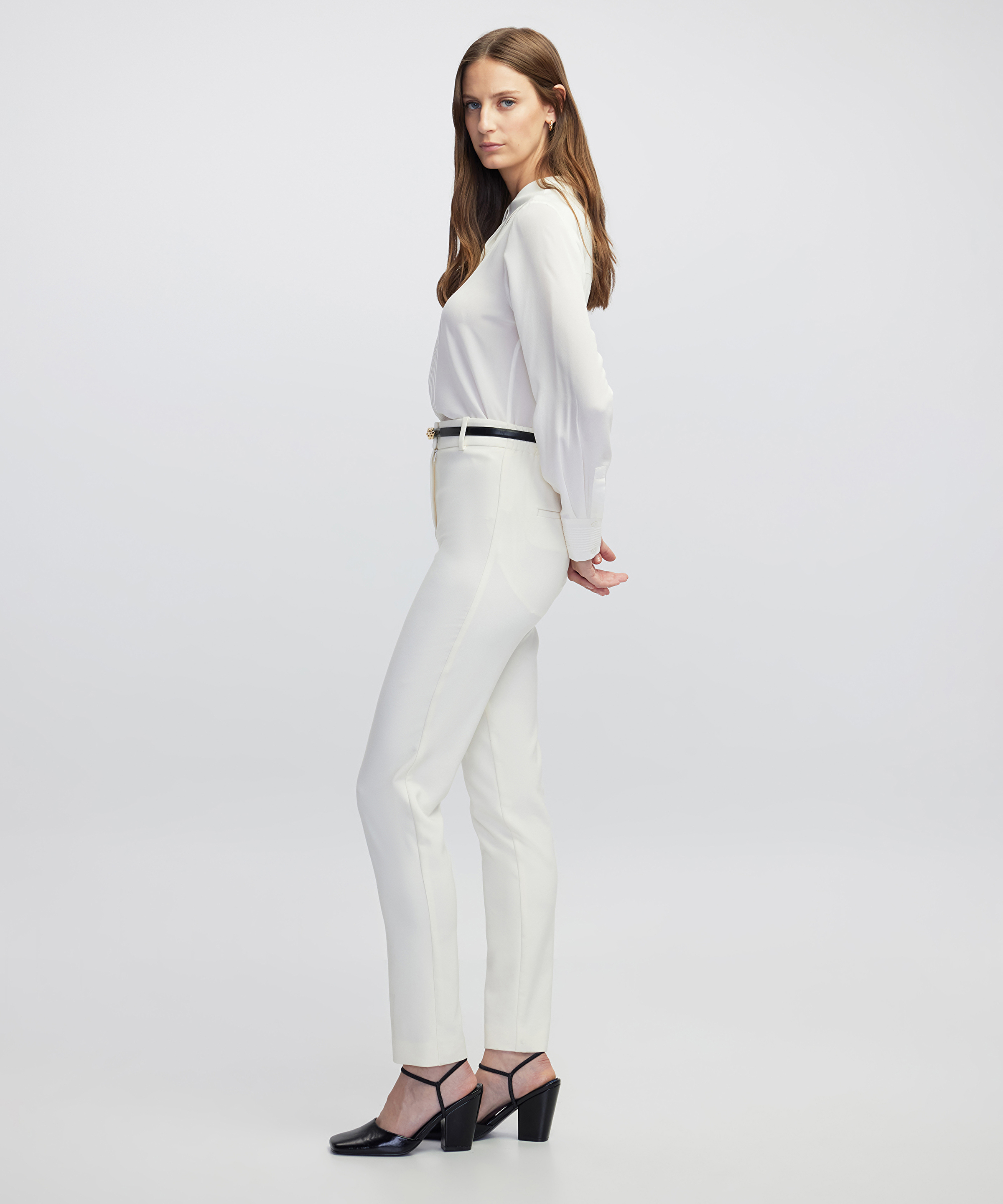 Elastik bel skinny fit pantolon_1