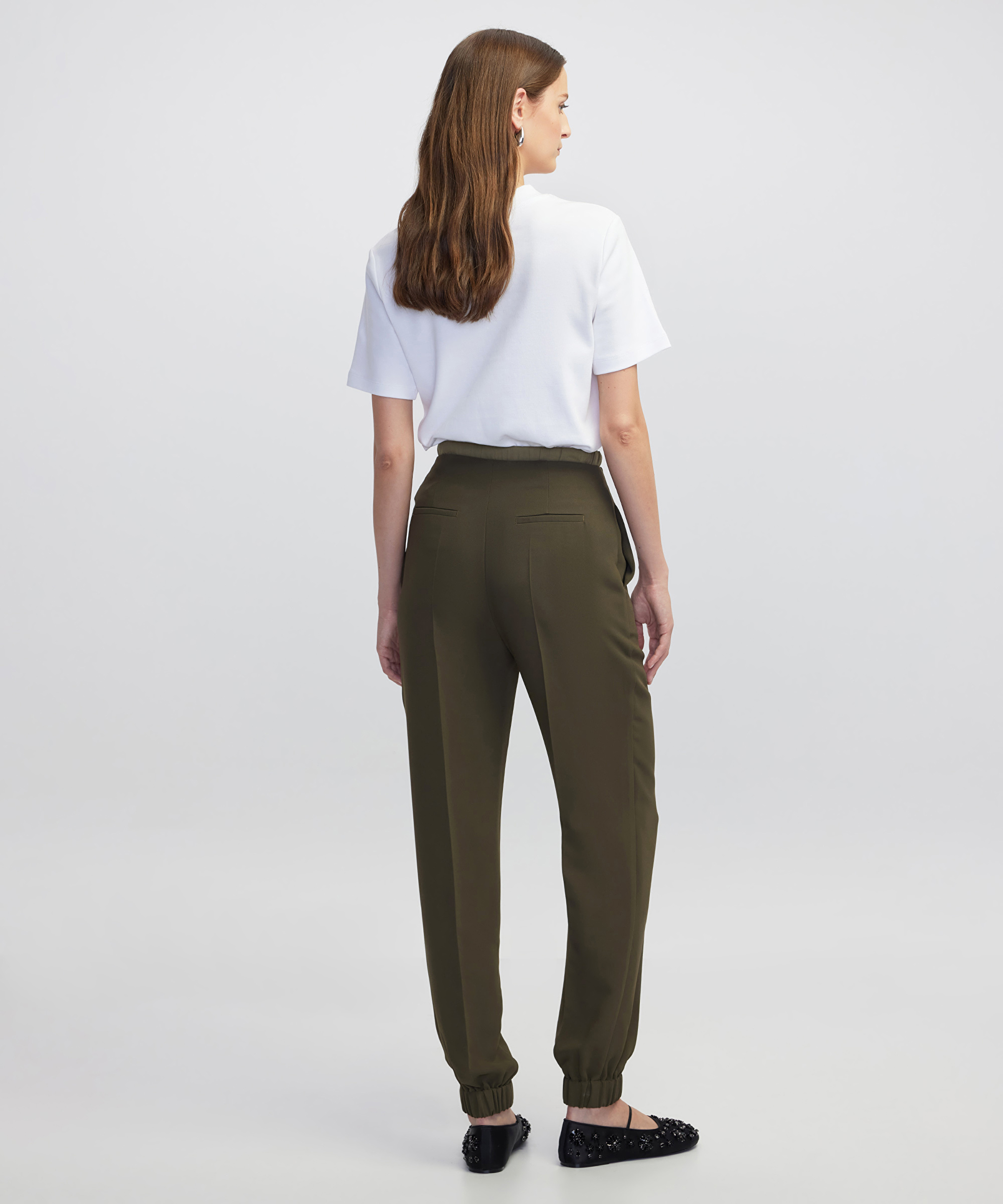 Teknik kumaş mix jogger pantolon_2