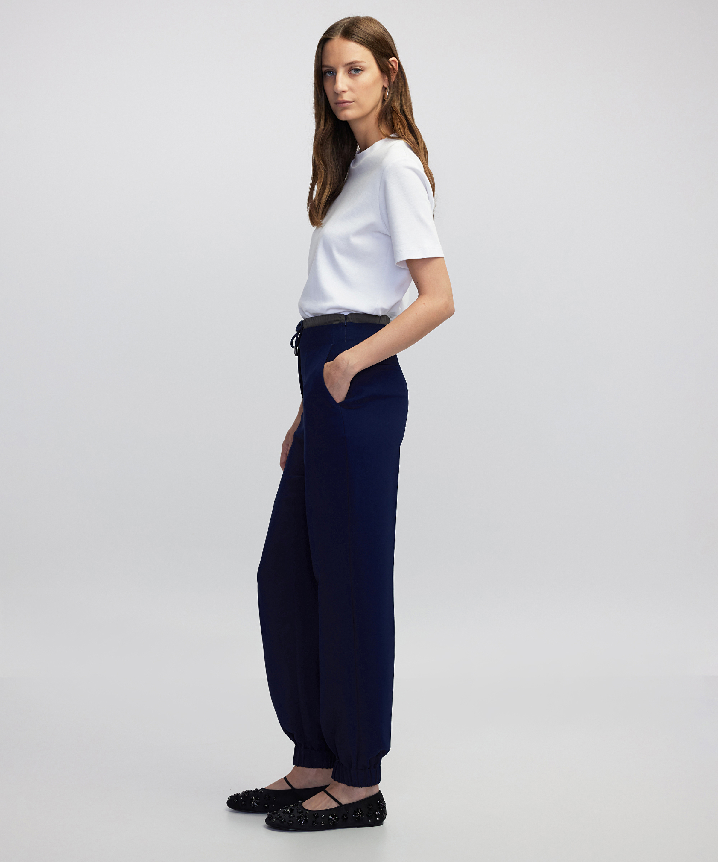 Teknik kumaş mix jogger pantolon_1