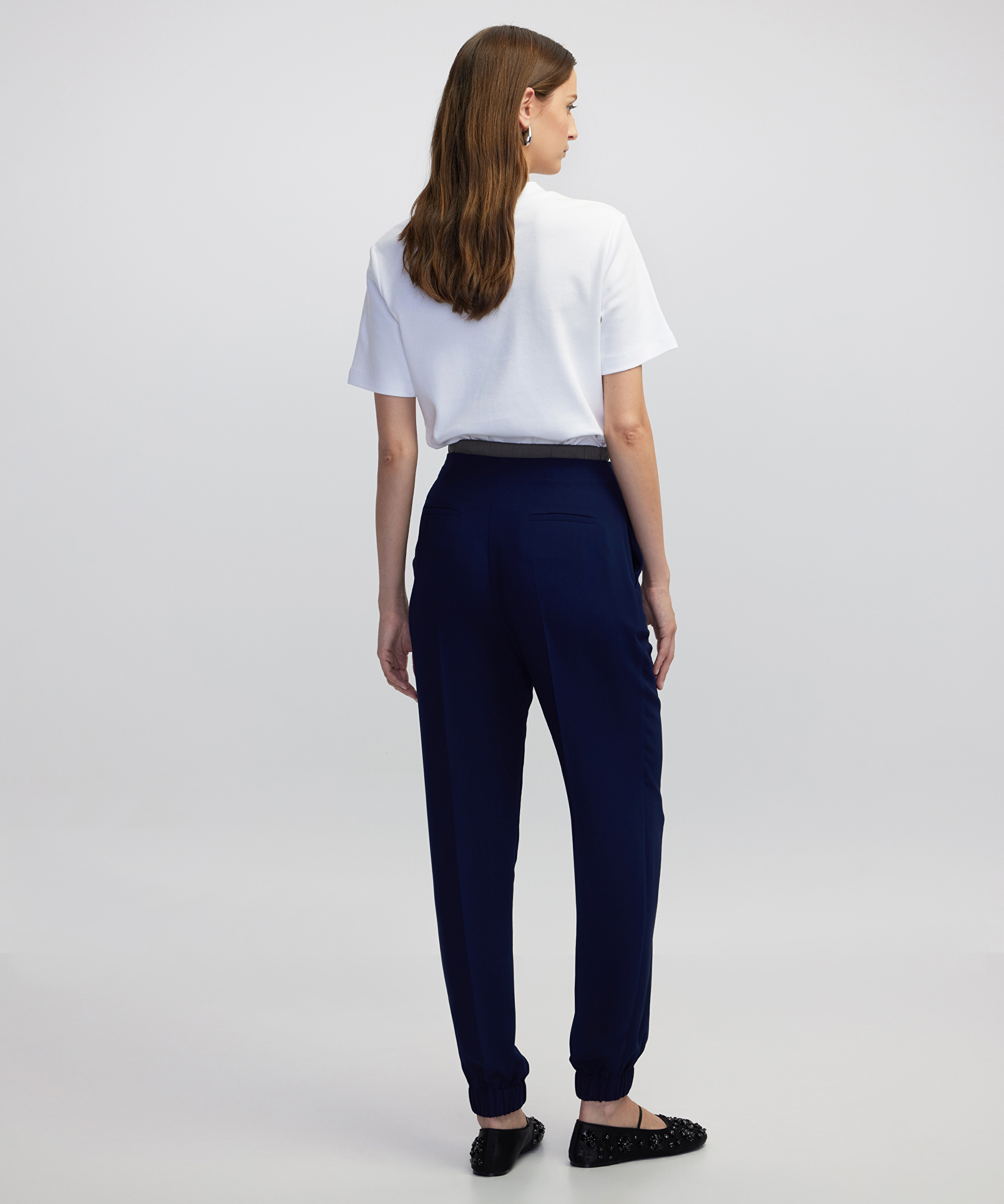 Teknik kumaş mix jogger pantolon_2