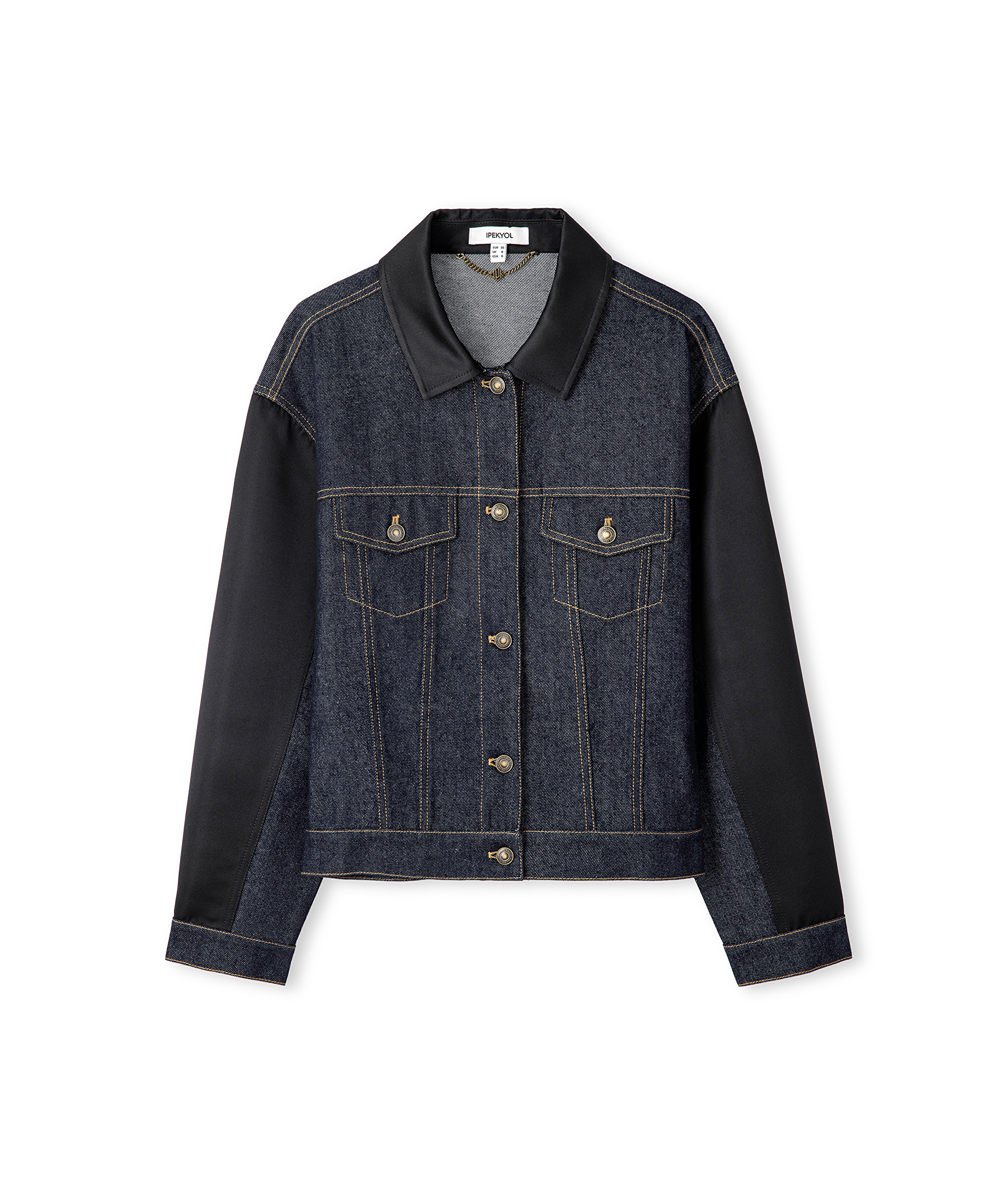 Saten mix denim ceket_6