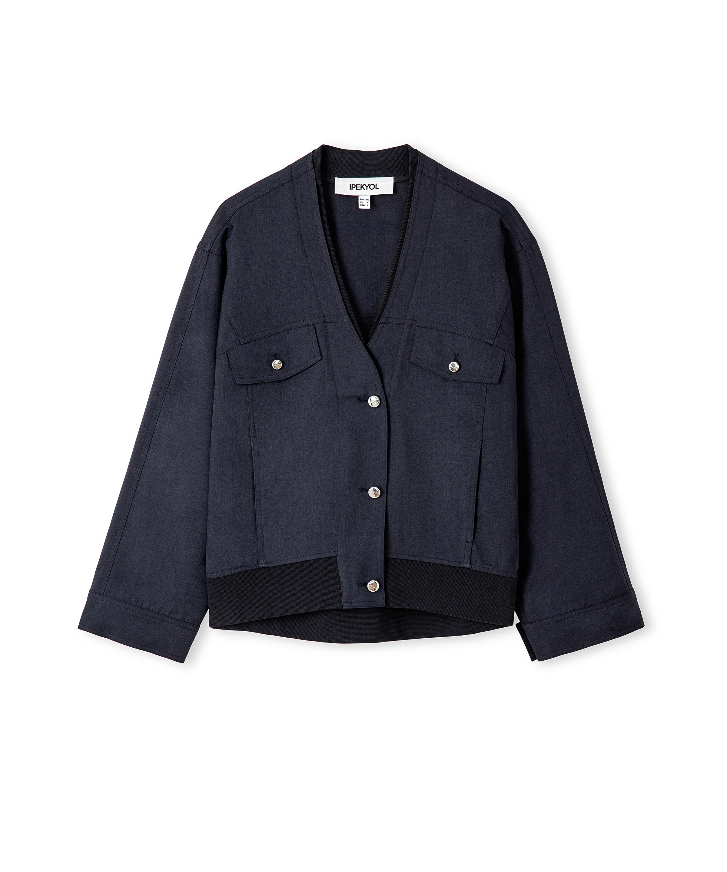 Kumaş mix bomber ceket_5