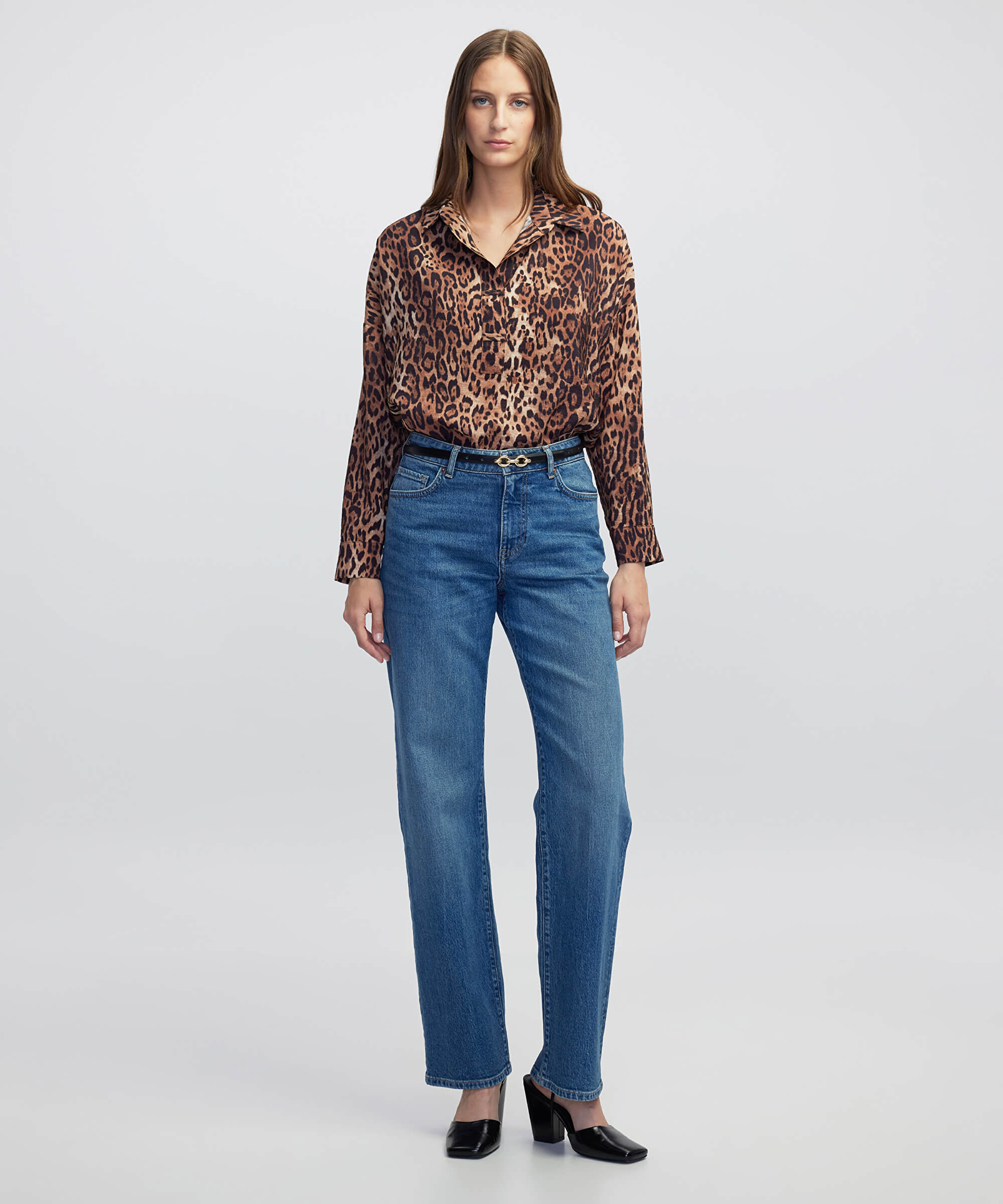 Leopar desen bluz_1