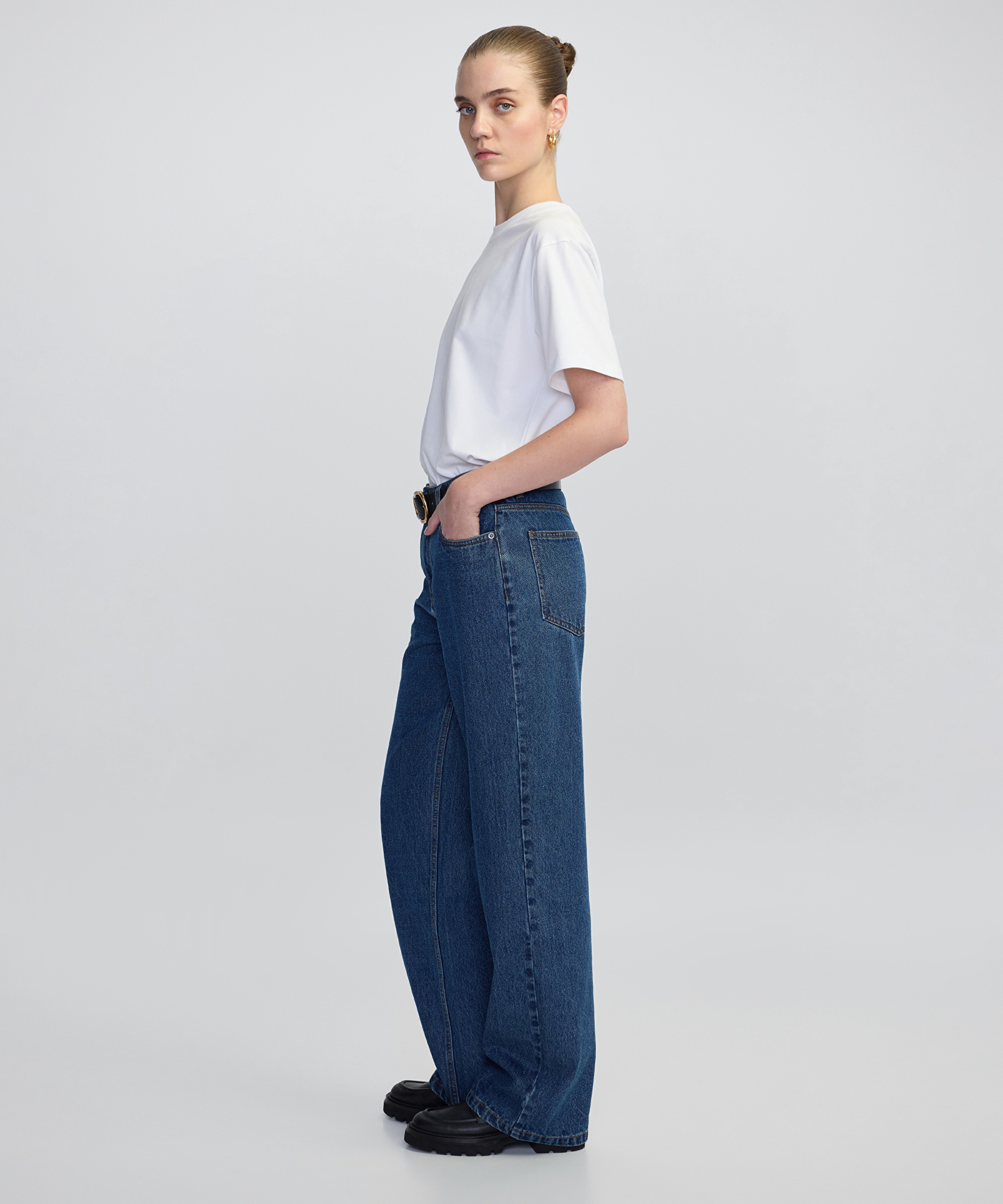 Wide leg fit jean pantolon_1