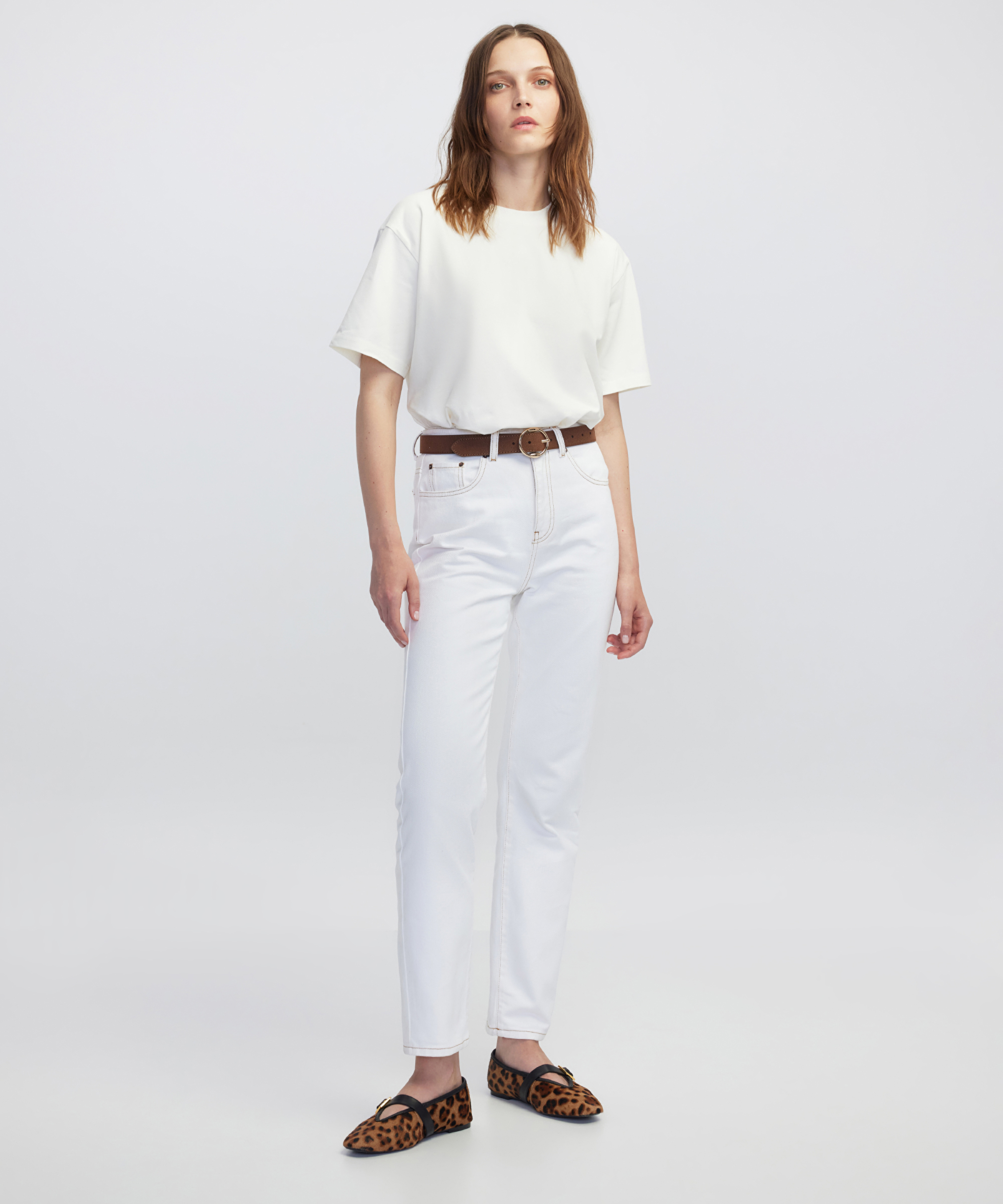 Mom fit jean pantolon