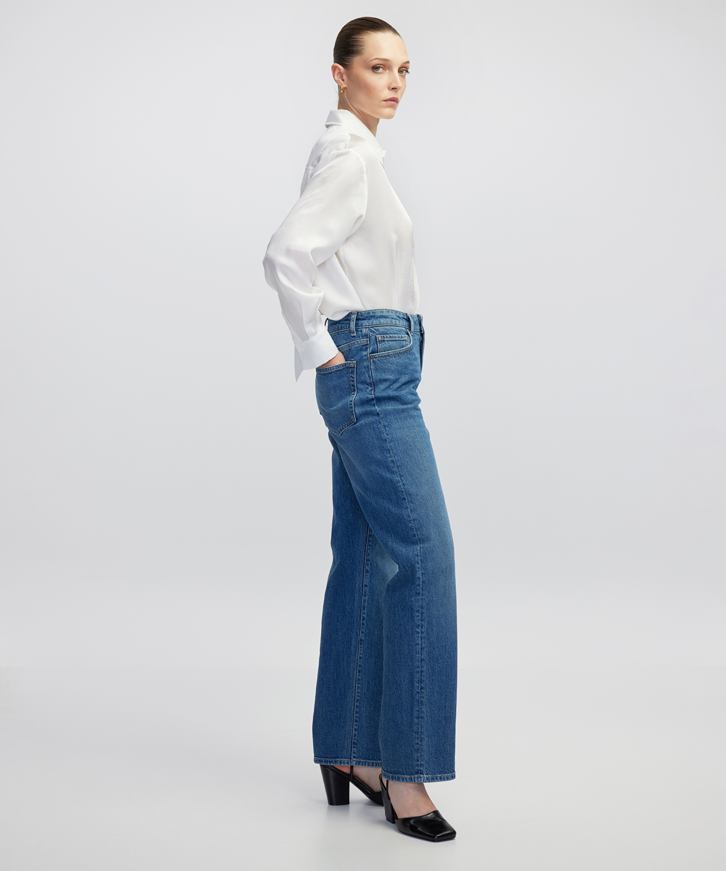 Wide leg fit jean pantolon_2