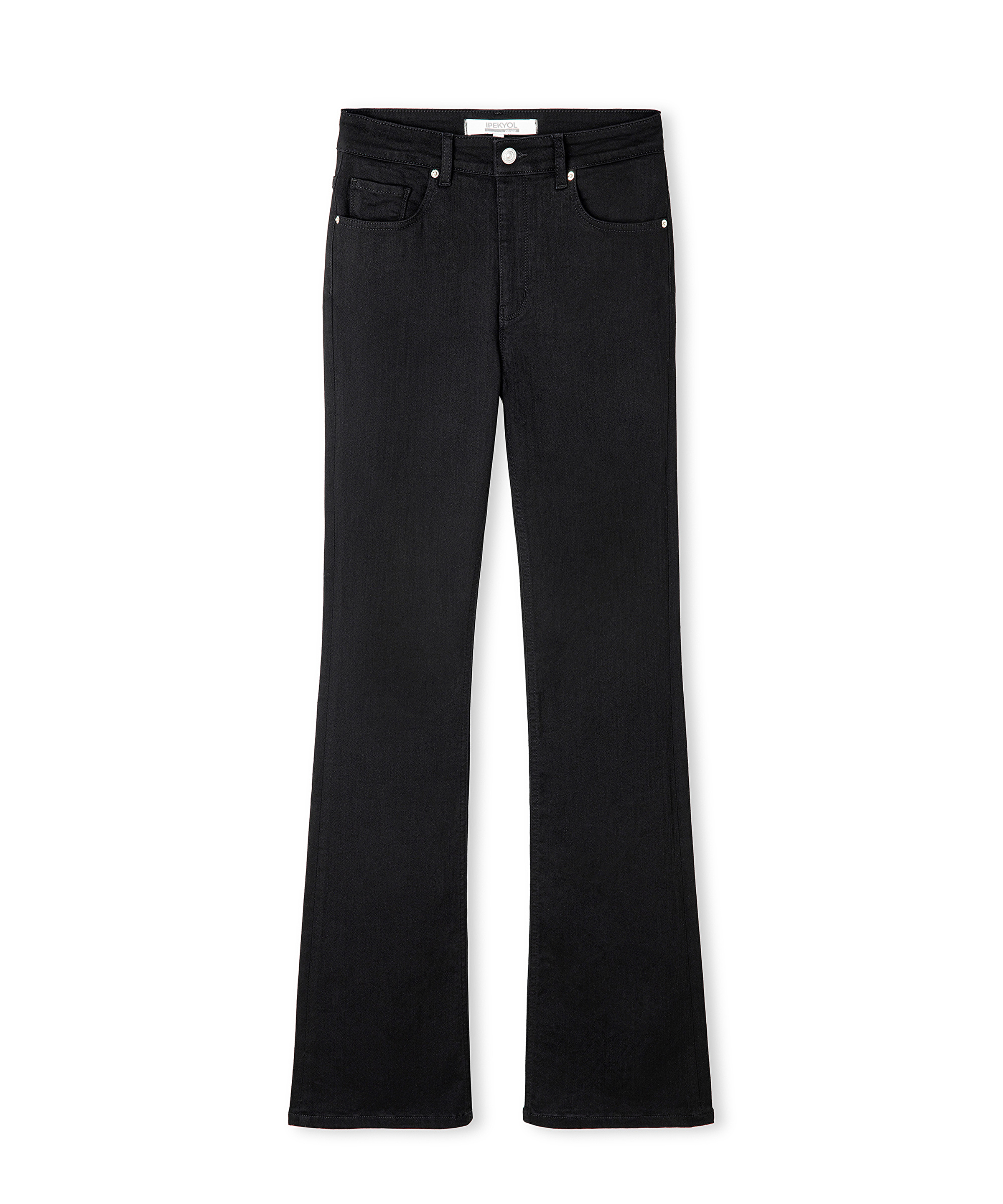 Flare fit jean pantolon _3