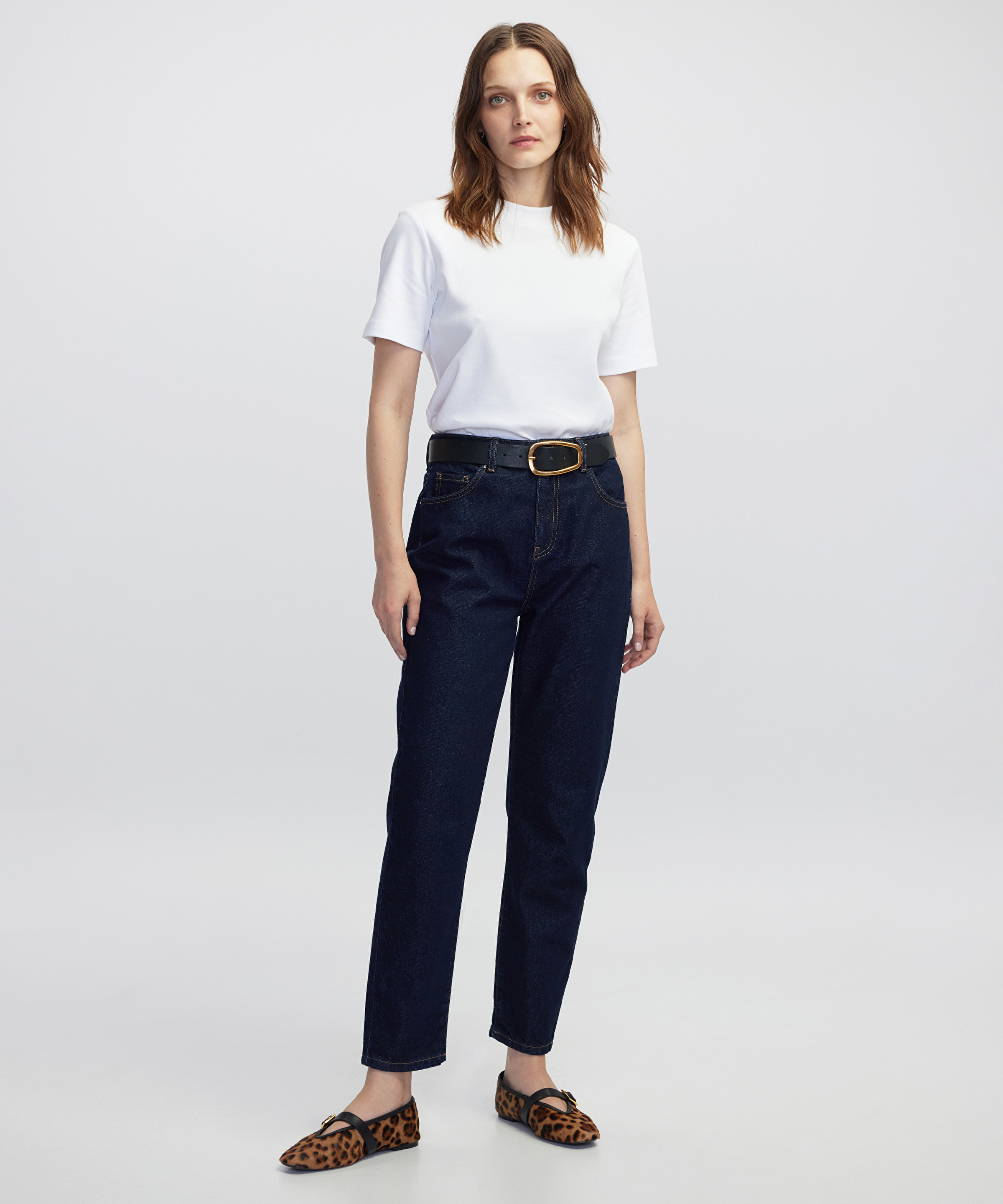 Mom fit jean pantolon