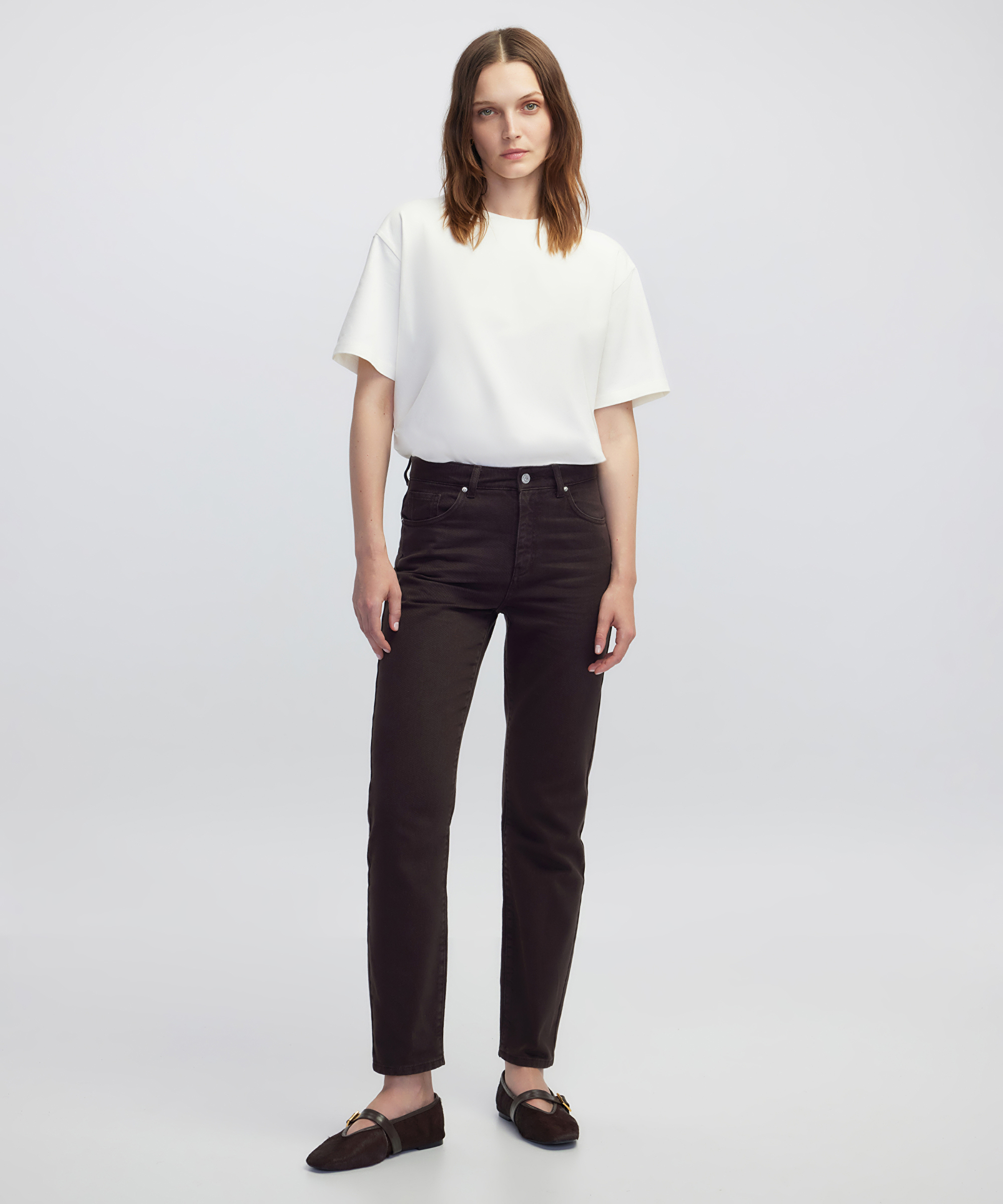 Mom fit jean pantolon