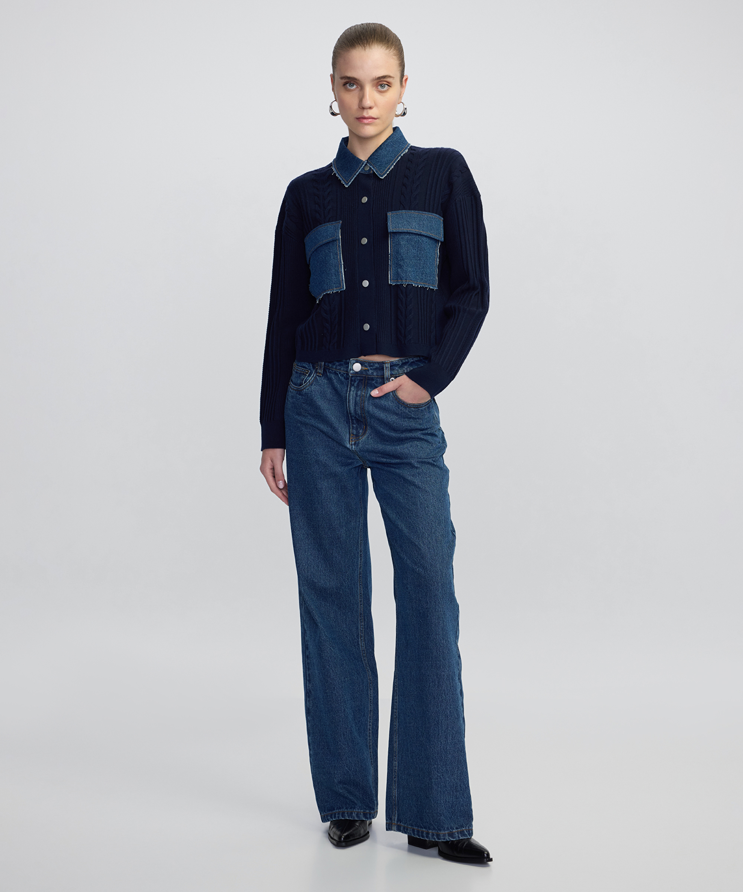 Denim mix triko _2