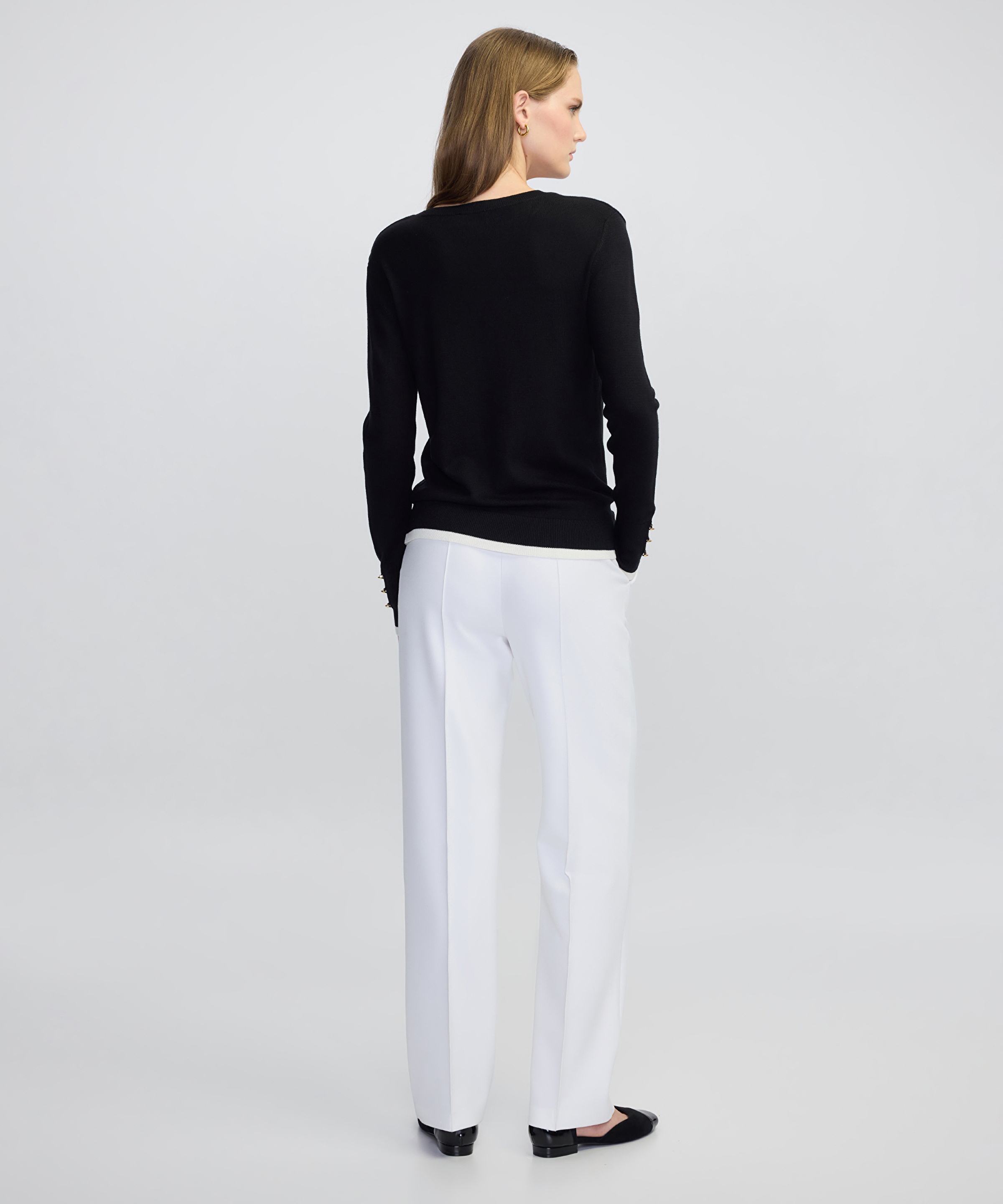 Düğme aksesuarlı colorblock triko_3
