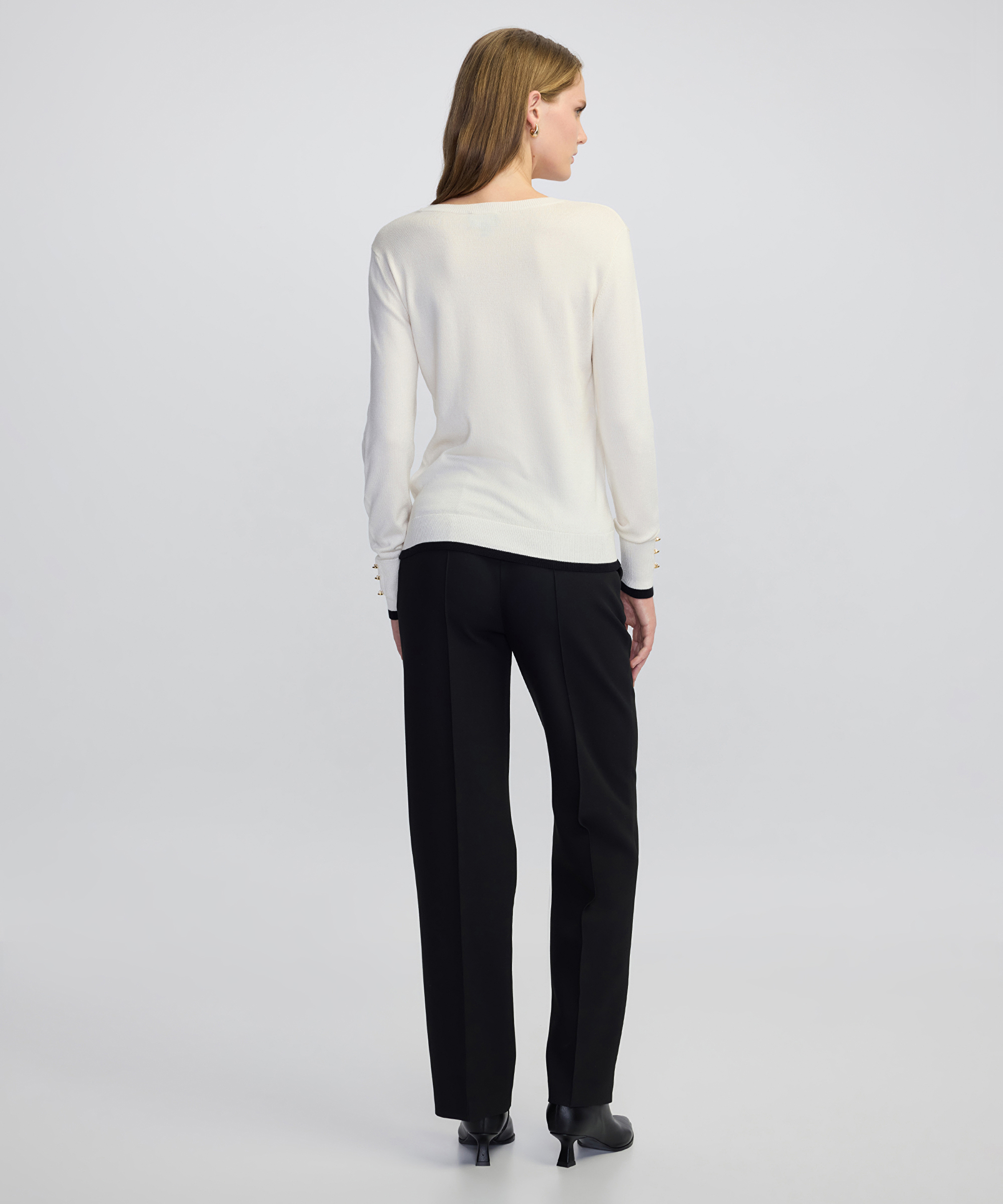 Düğme aksesuarlı colorblock triko_4