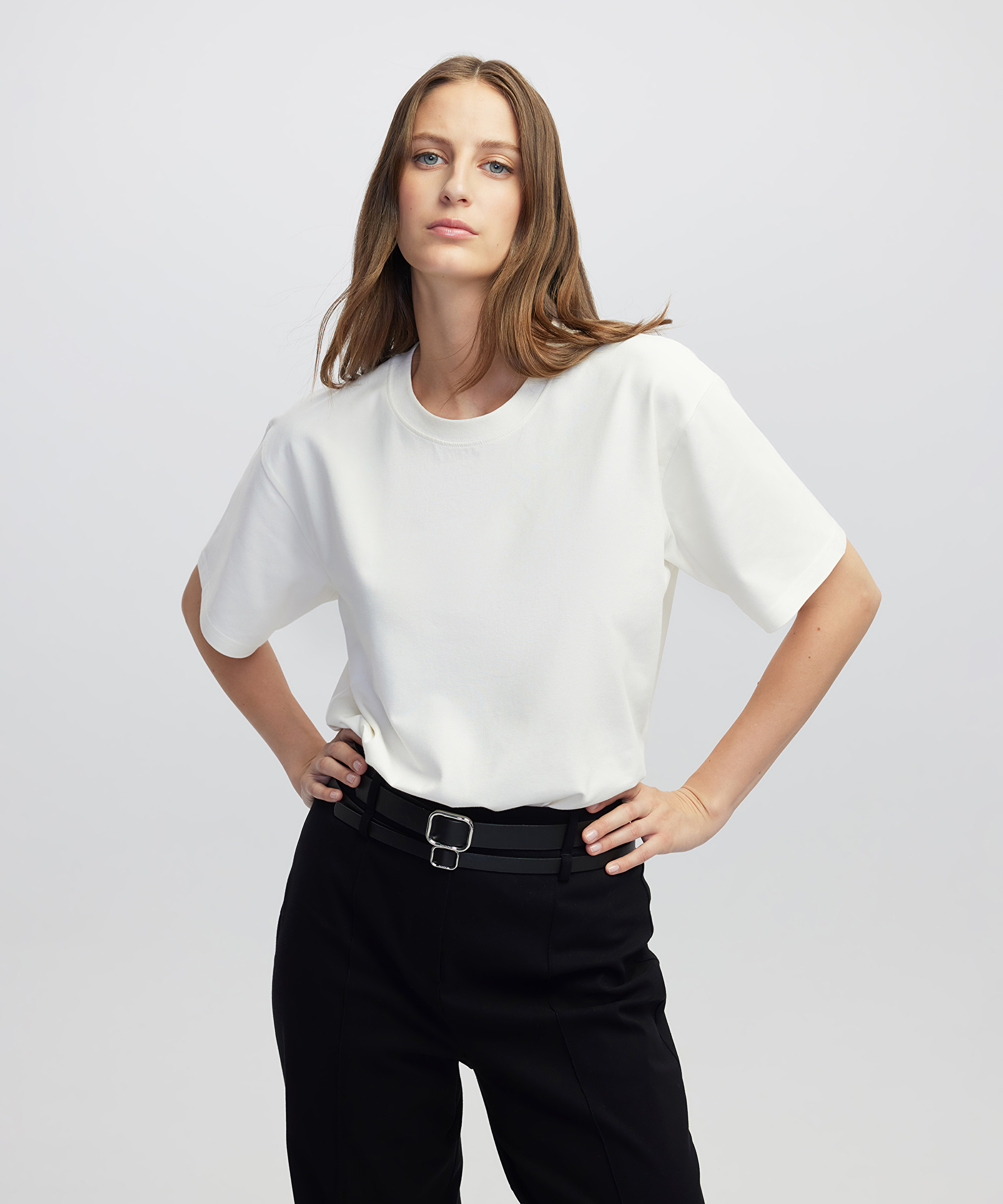 Bisiklet yaka basic tişört