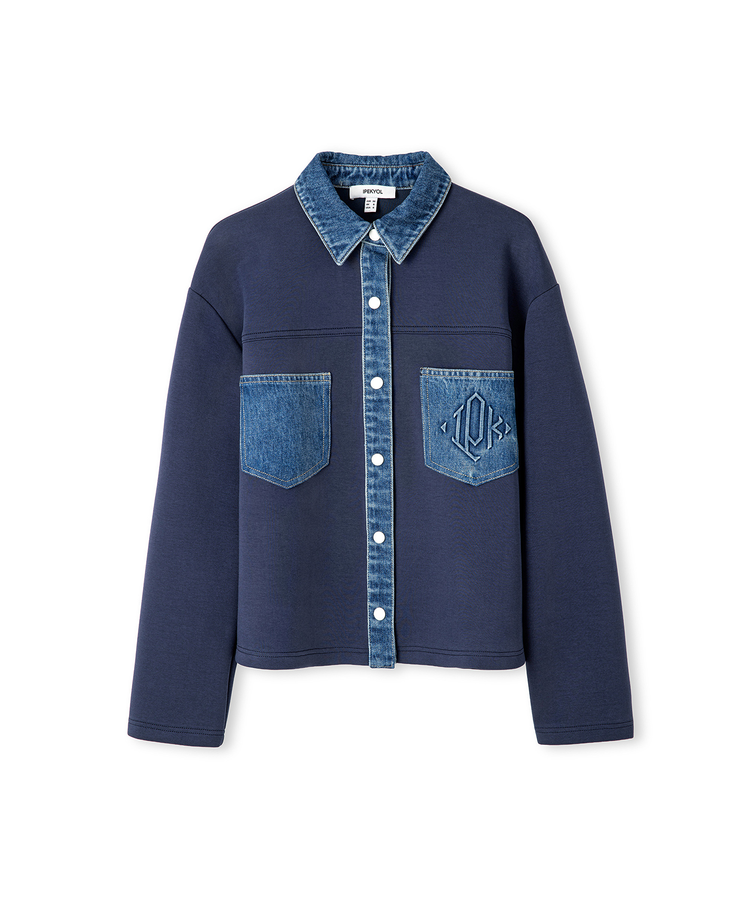 Denim mix sweatshirt_5