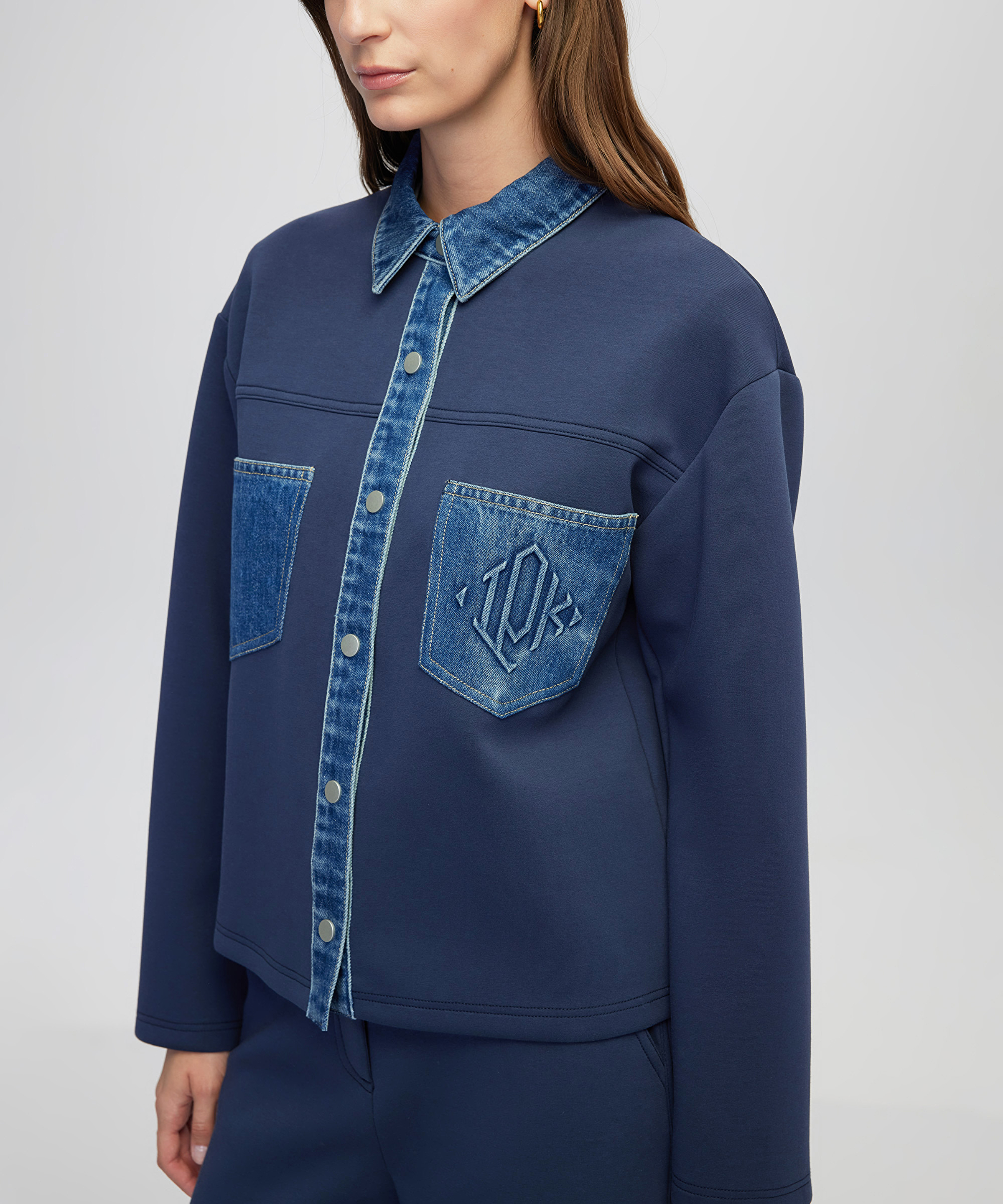 Denim mix sweatshirt_3