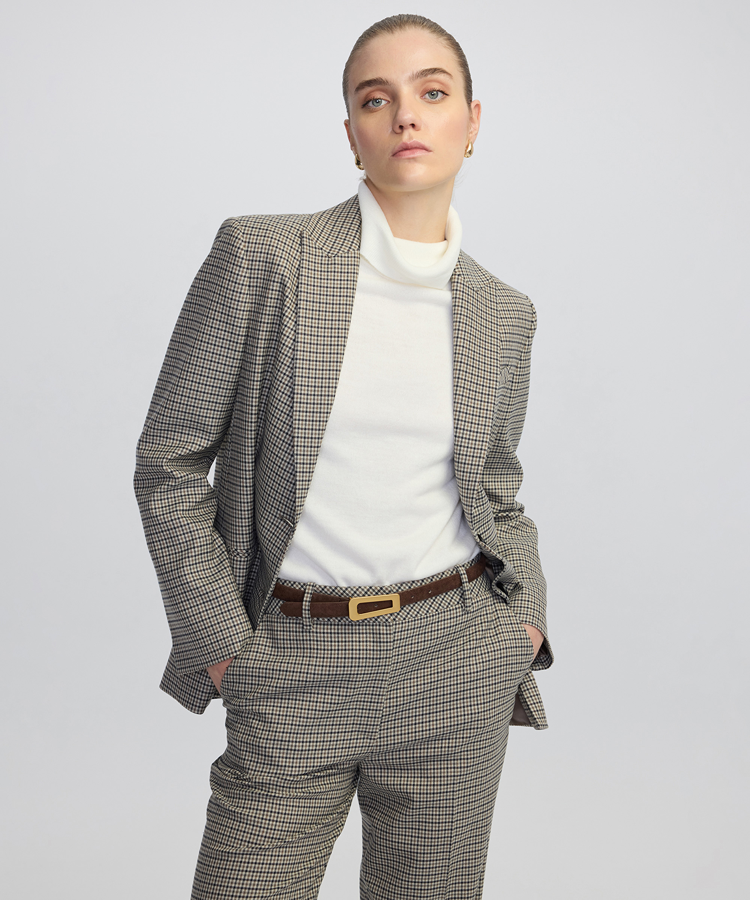 Kazayağı desen blazer