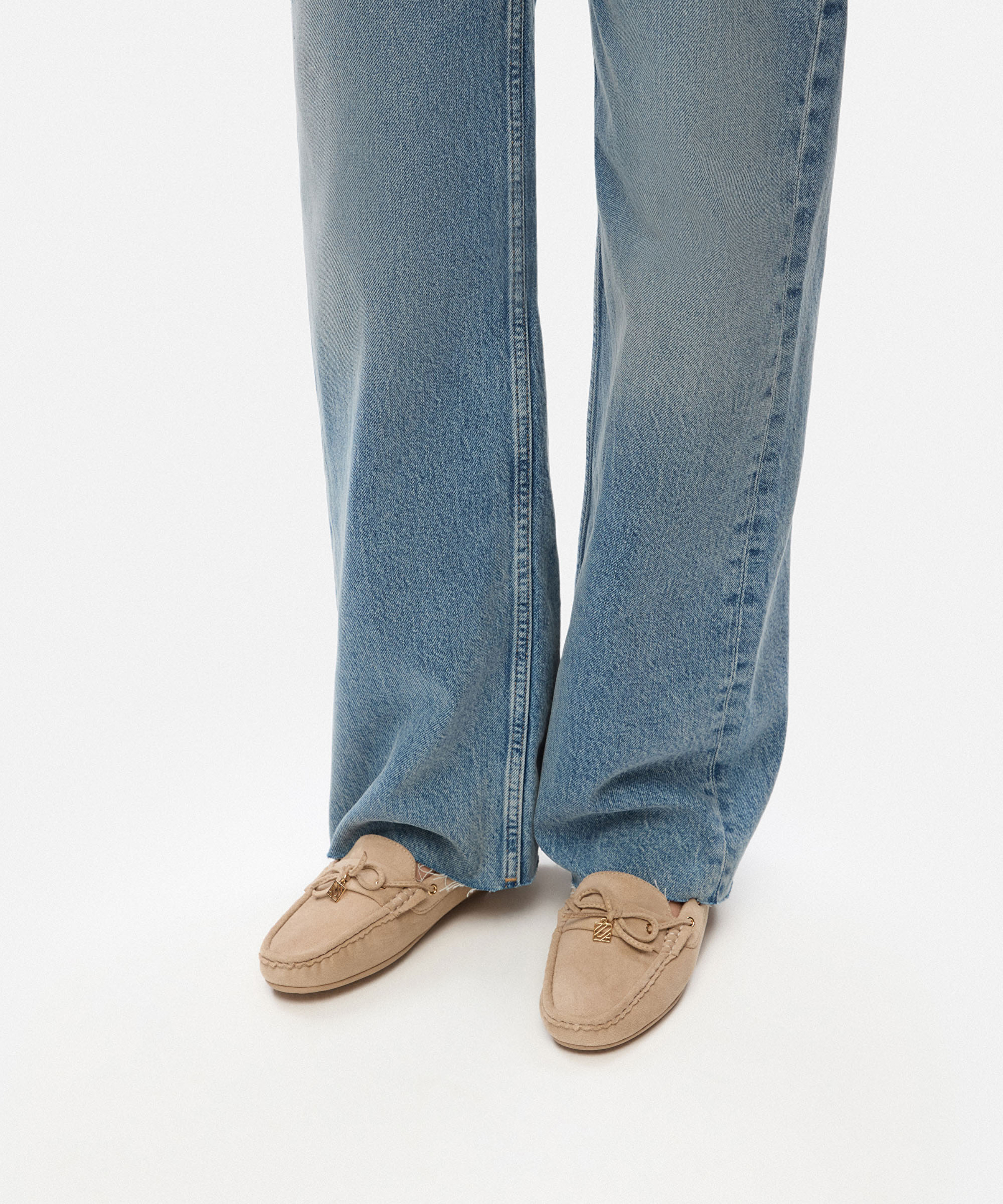 Monogram tokalı loafer