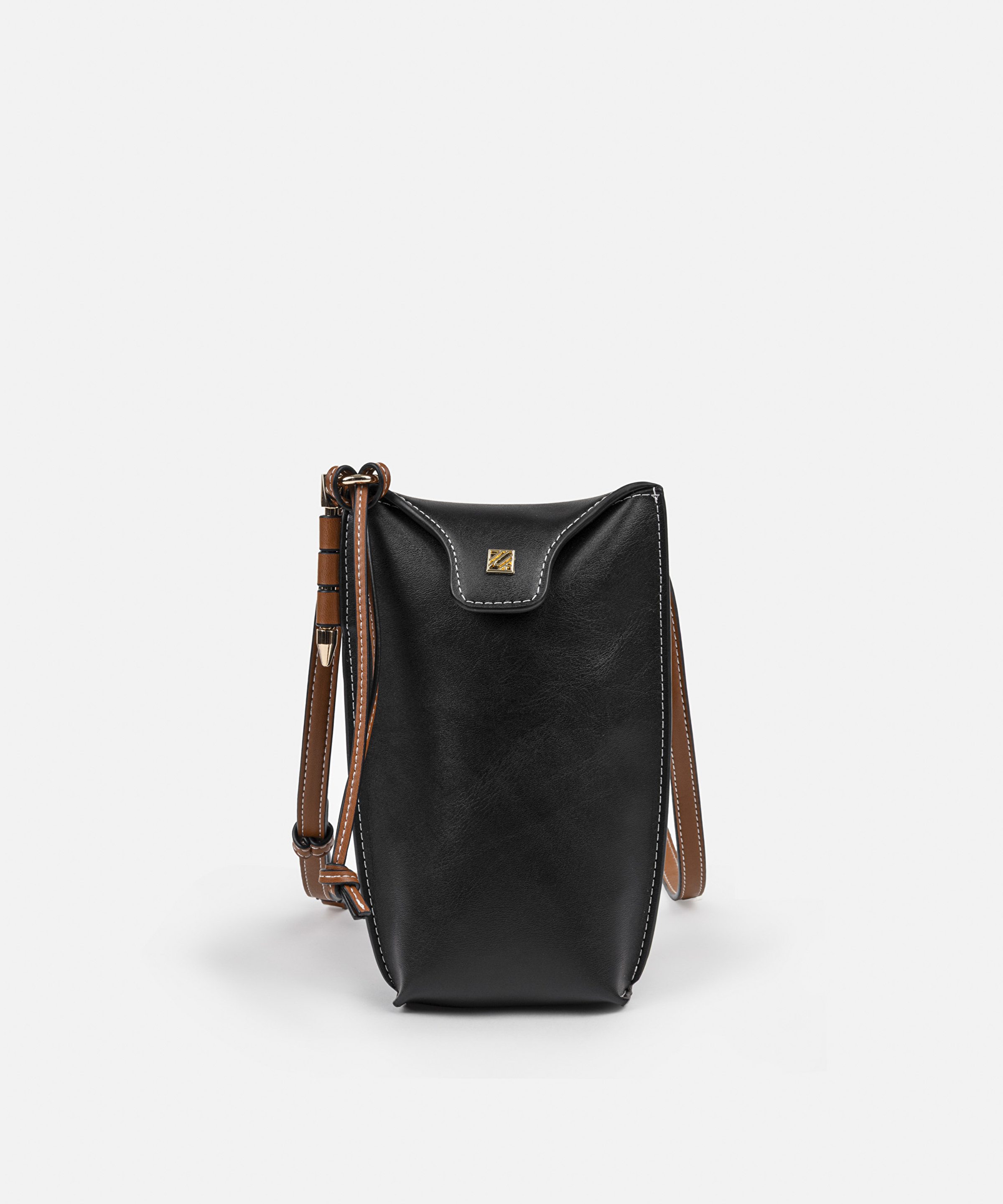 Monogram tokalı colorblock çanta