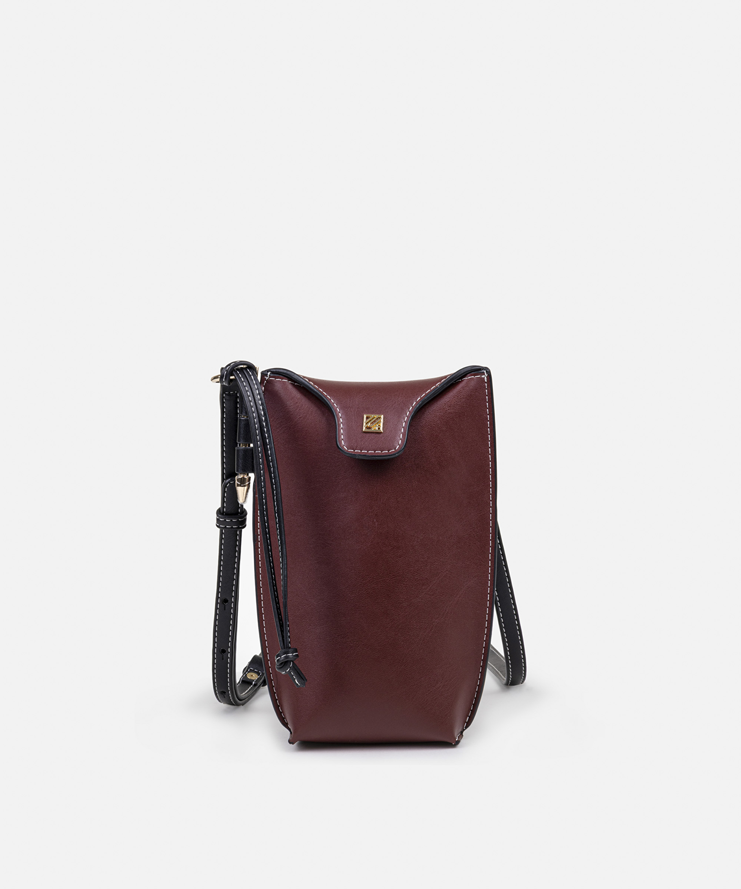 Monogram tokalı colorblock çanta