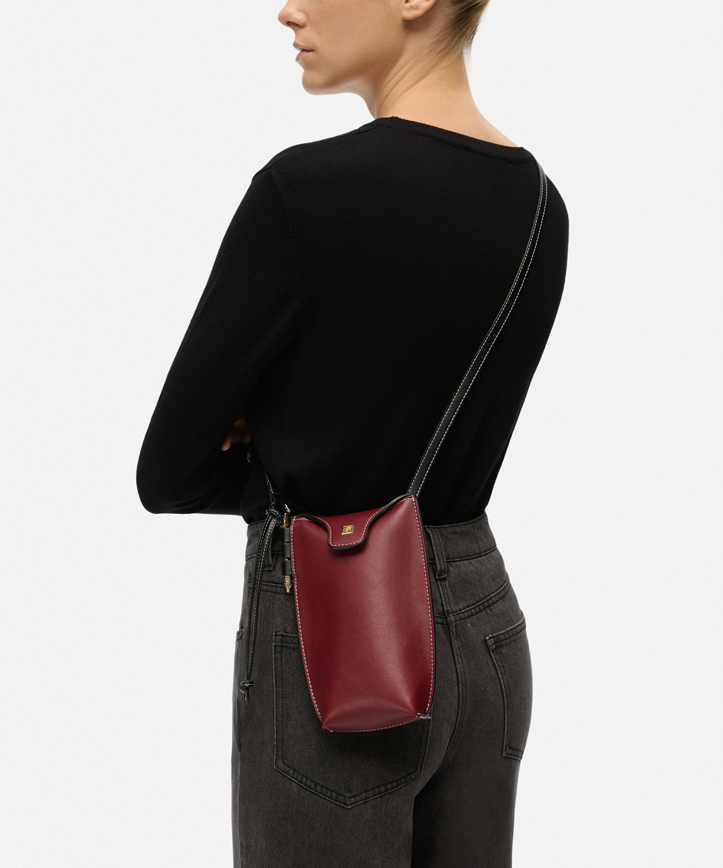 Monogram tokalı colorblock çanta_1