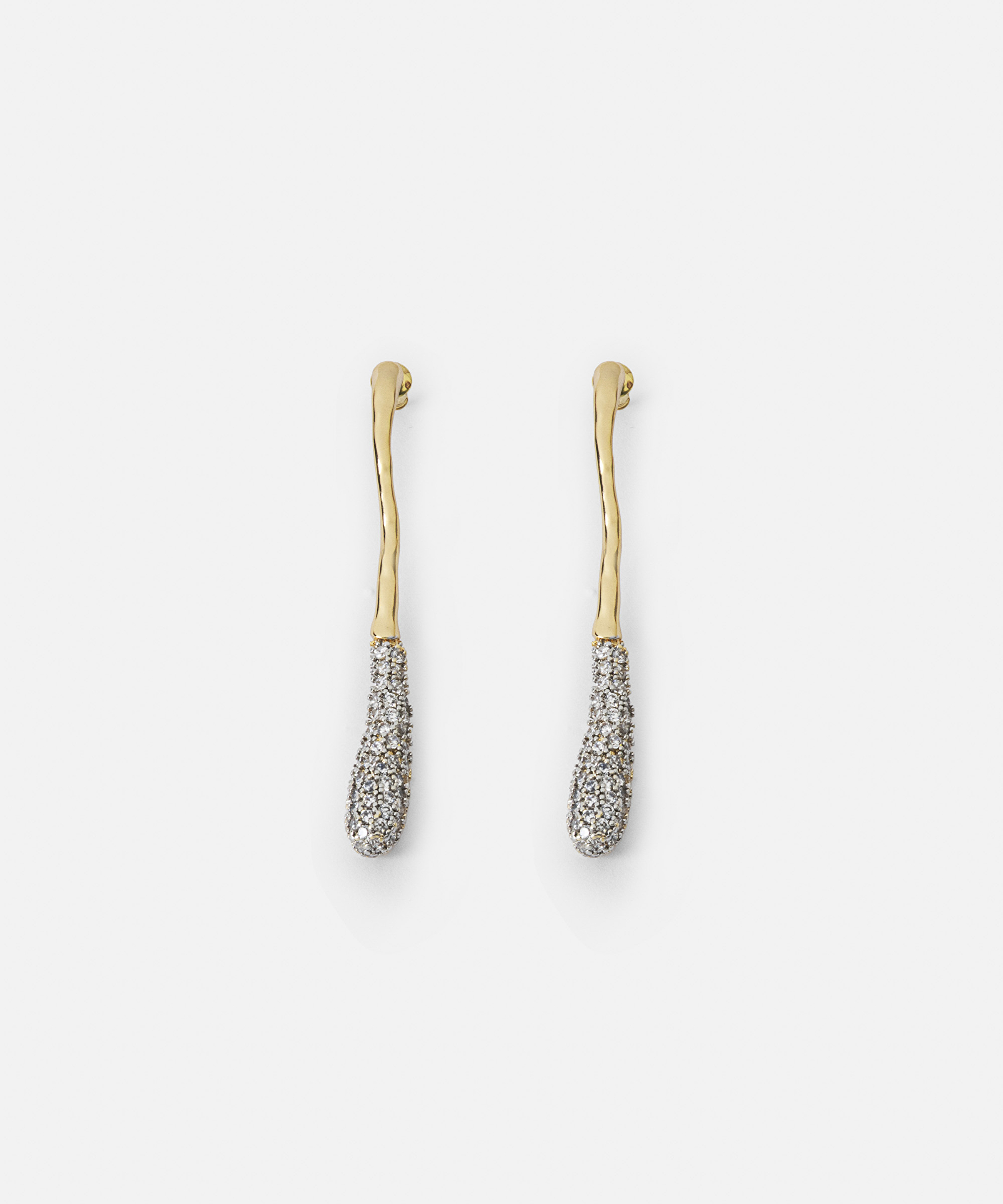 Kristal taşlı metal küpe
