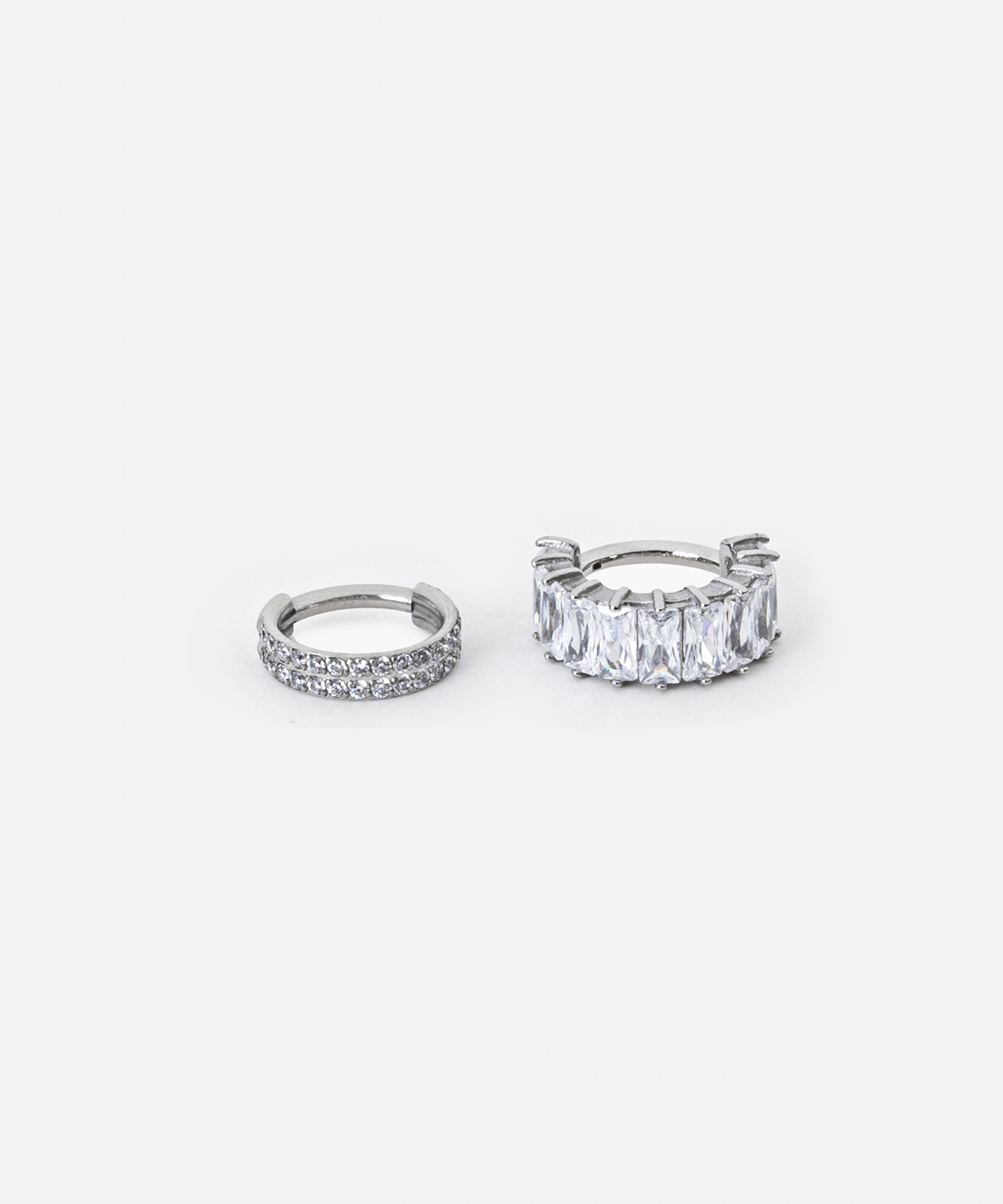 Zirkon taşlı piercing