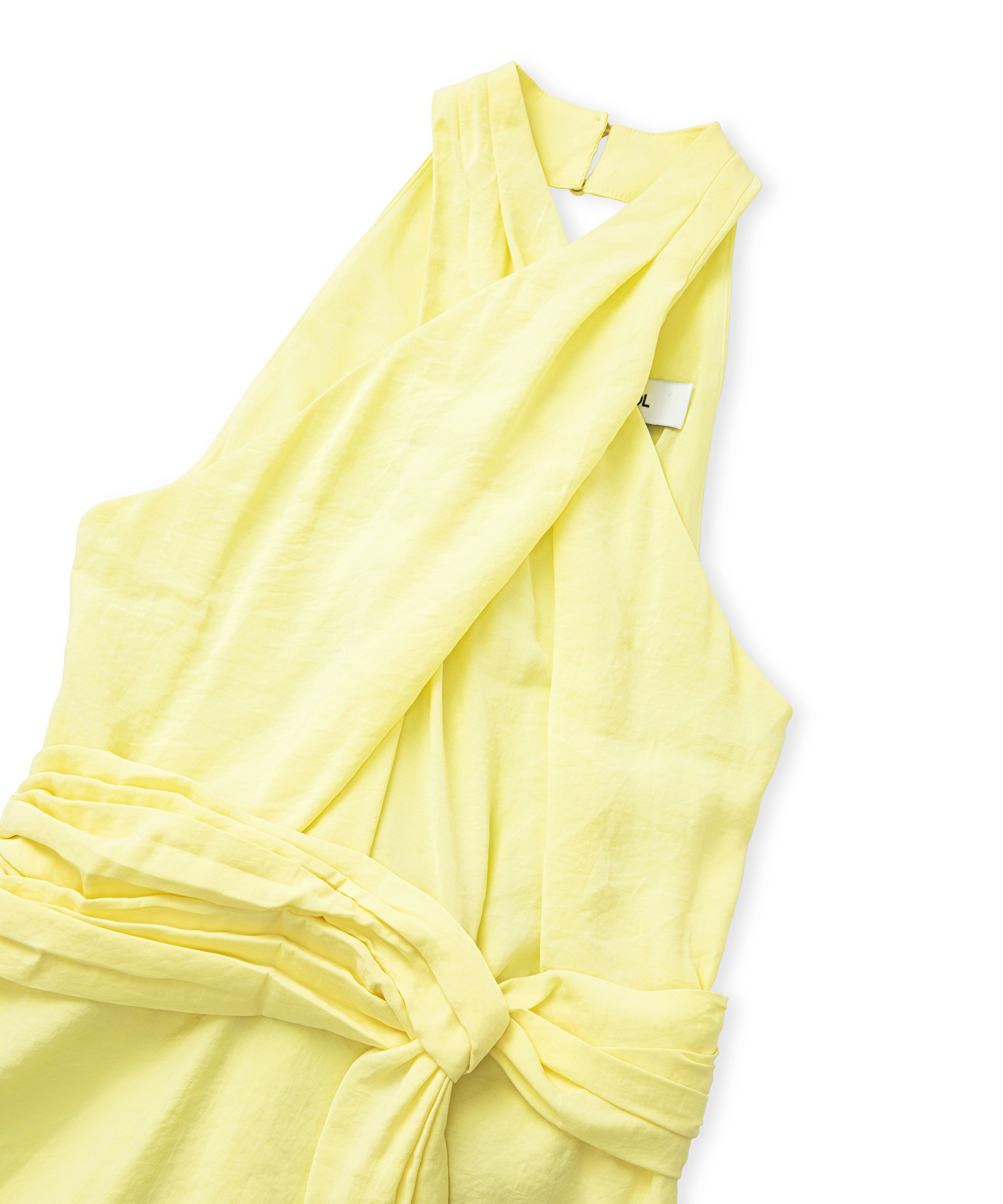 Halter yaka mini elbise_5