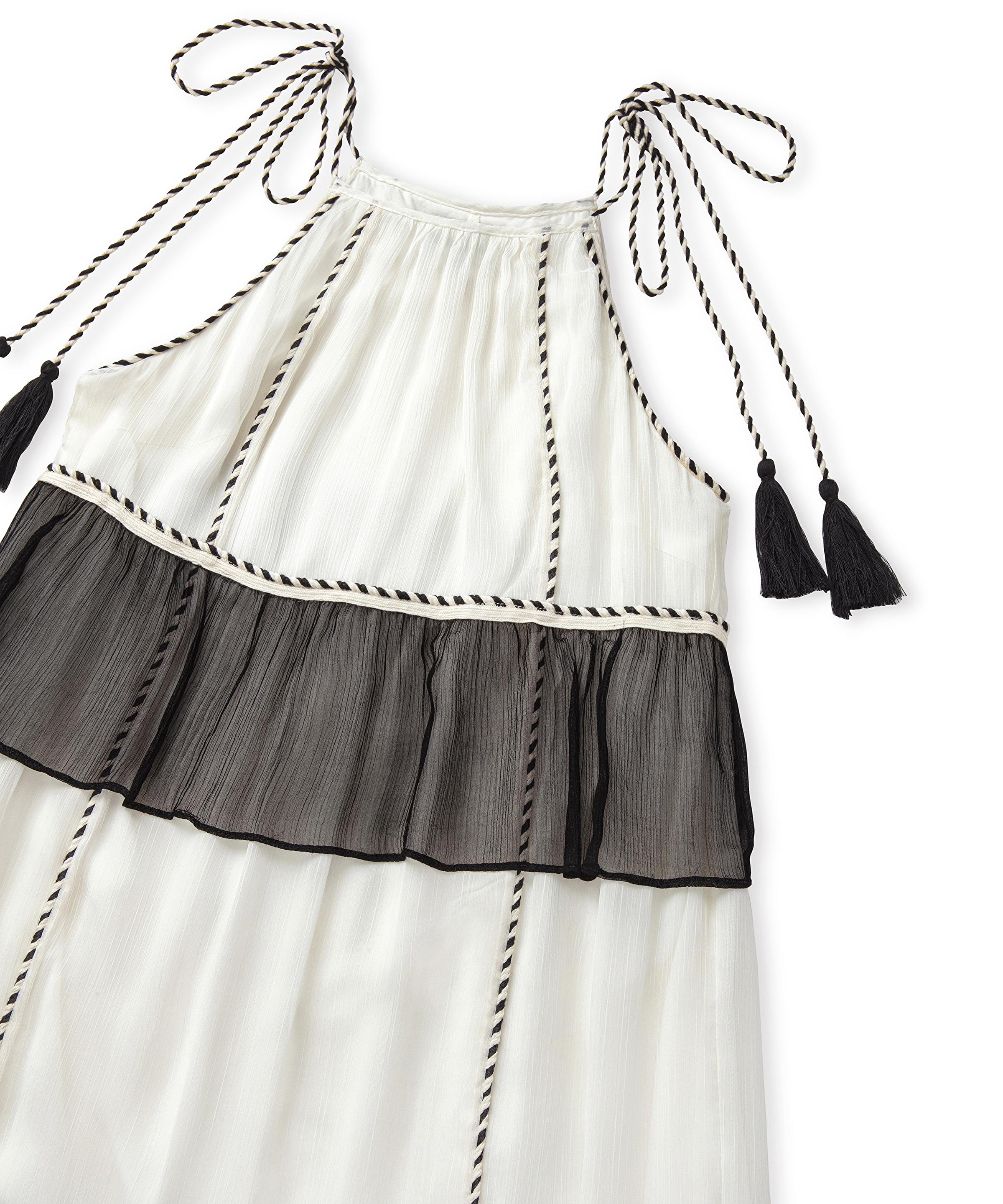 Halter yaka colorblock elbise_7