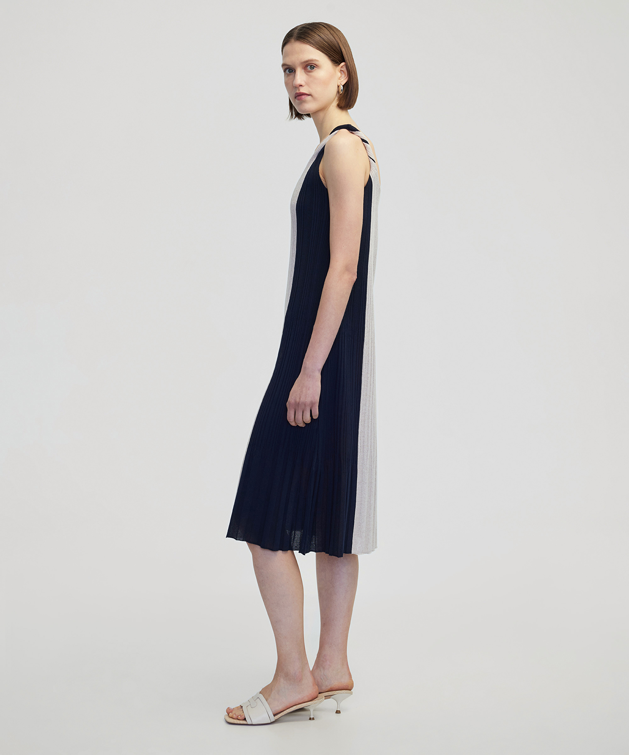 Colorblock triko elbise_2