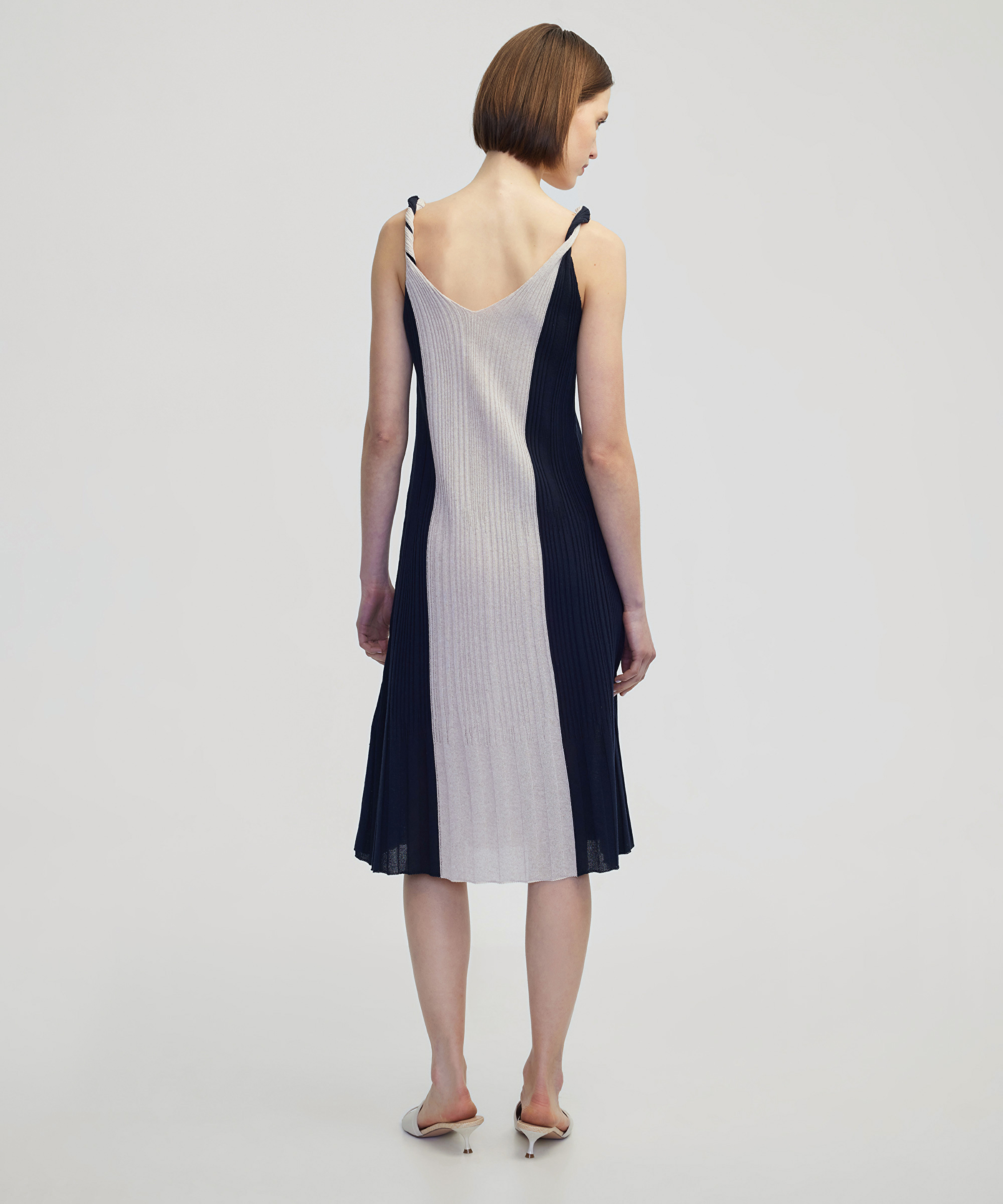 Colorblock triko elbise_3