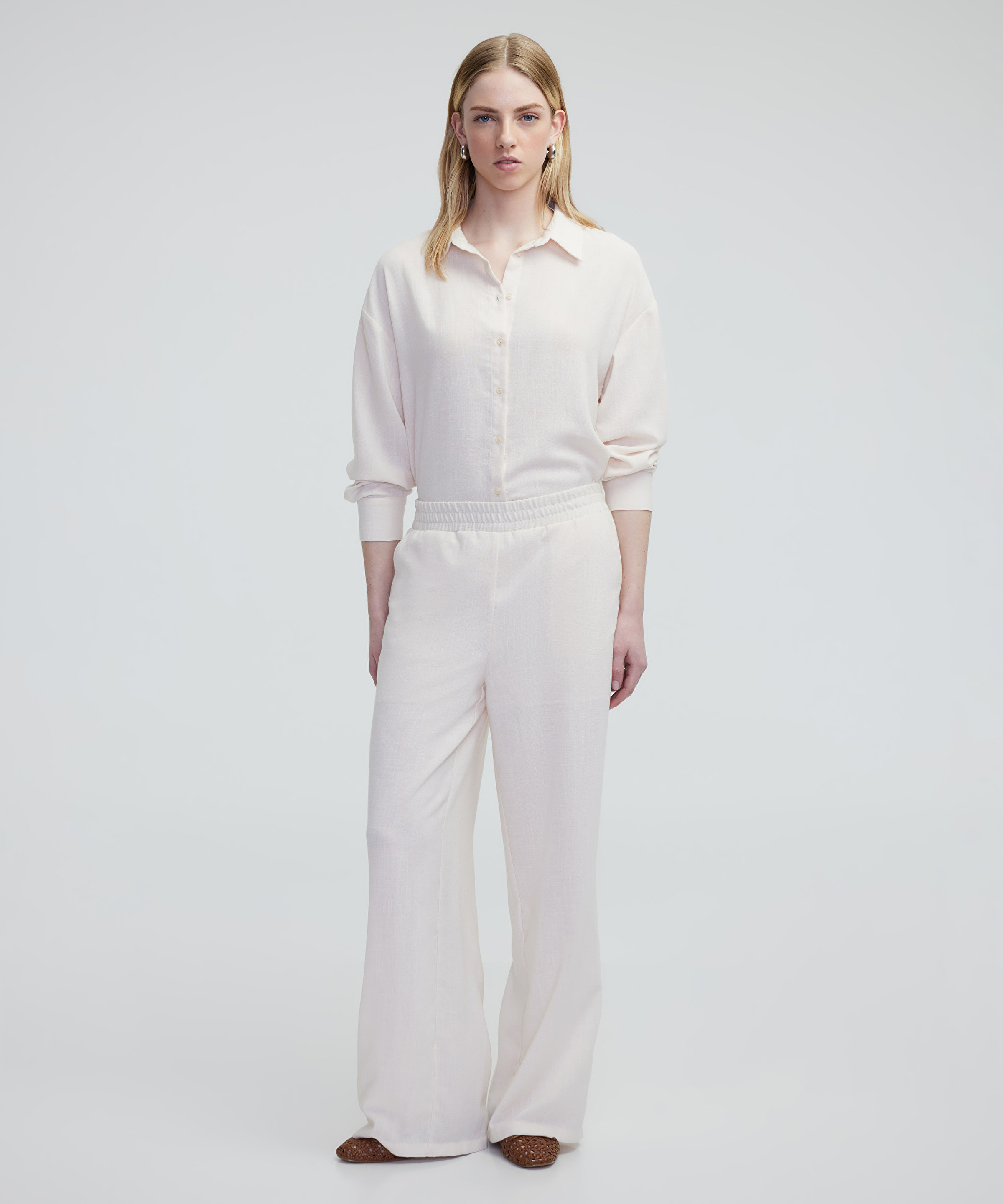 Wide leg fit cepli pantolon