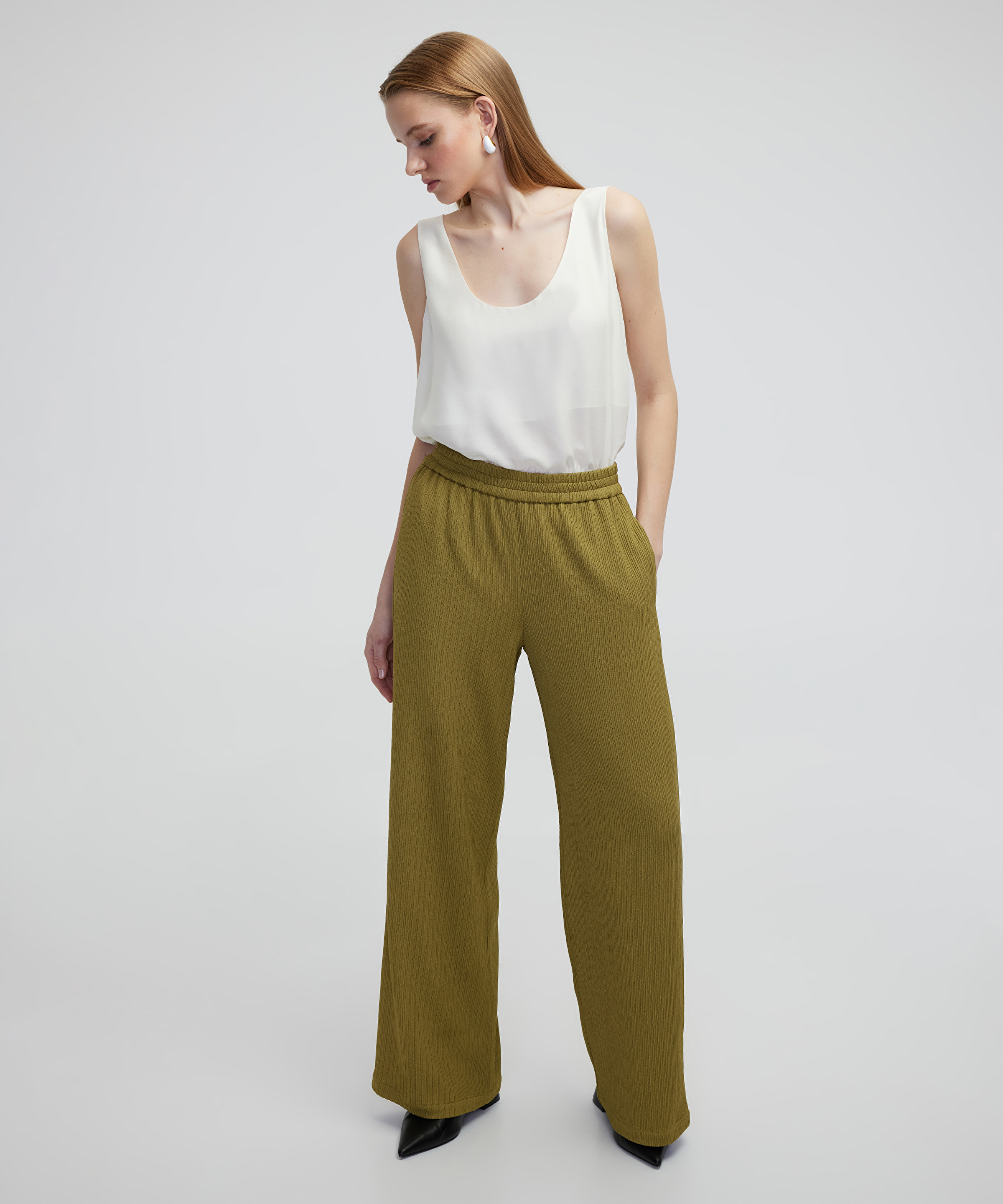 Pilili wide leg fit pantolon
