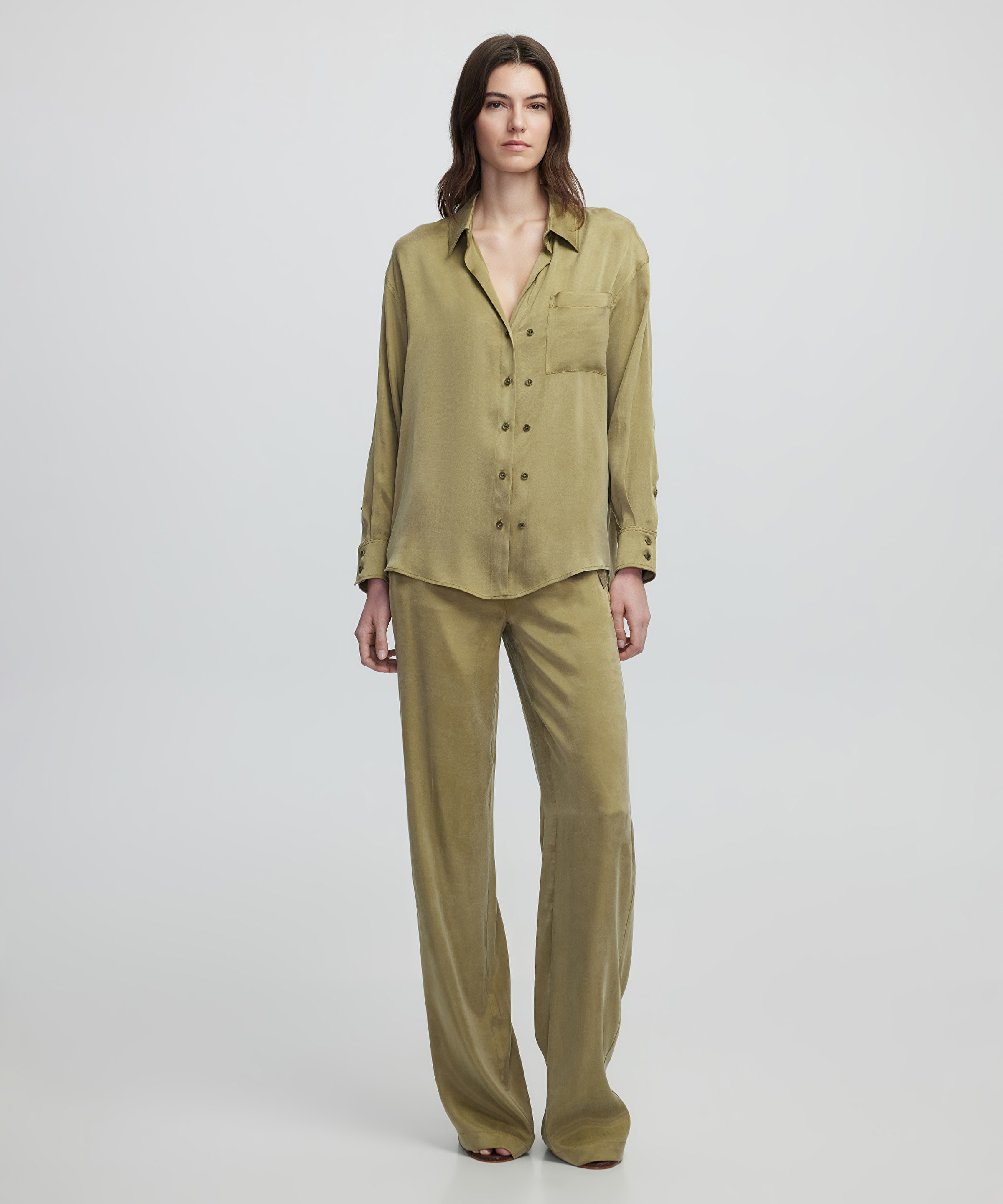 Wide leg fit pantolon