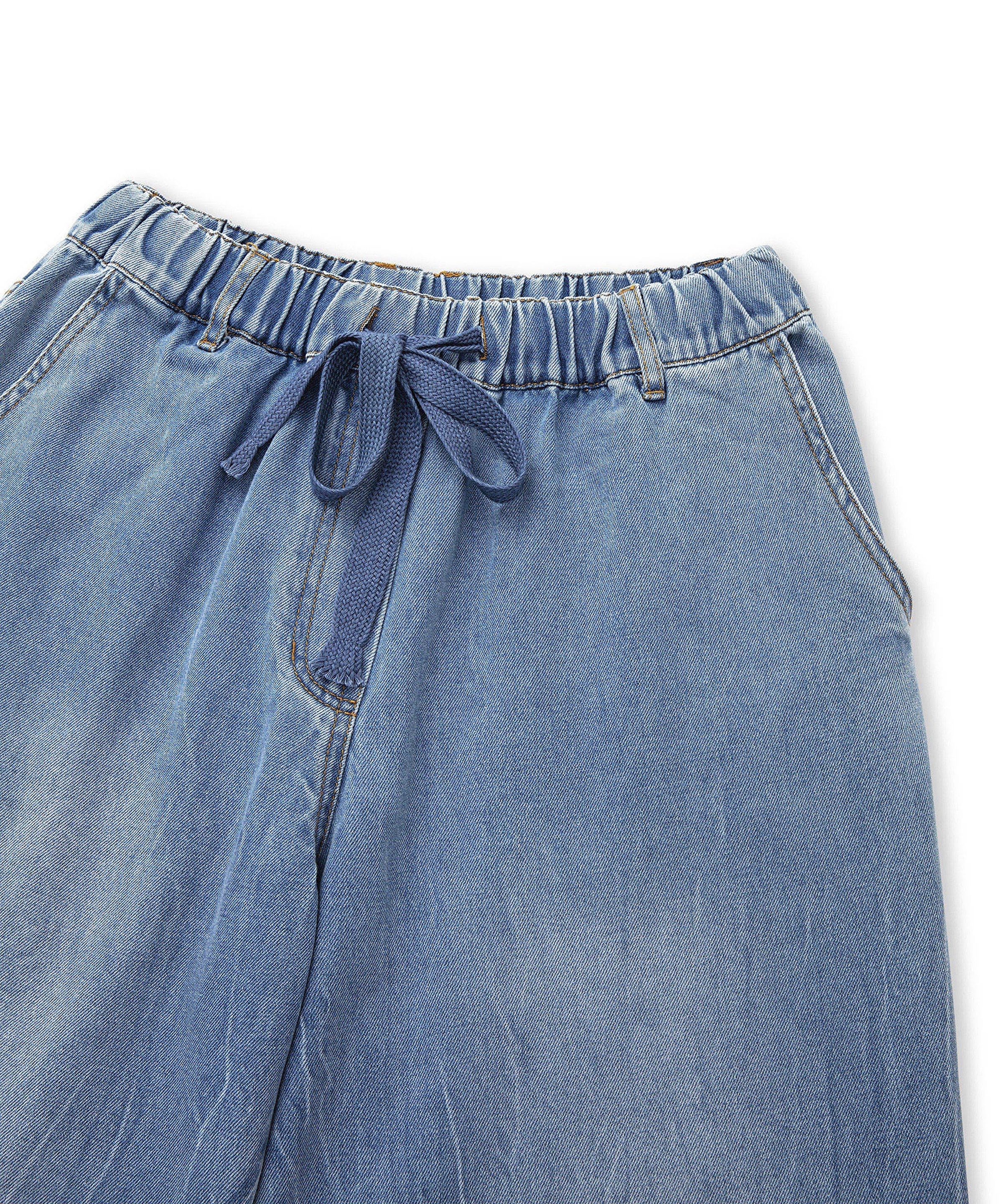 Elastik bel denim pantolon_4