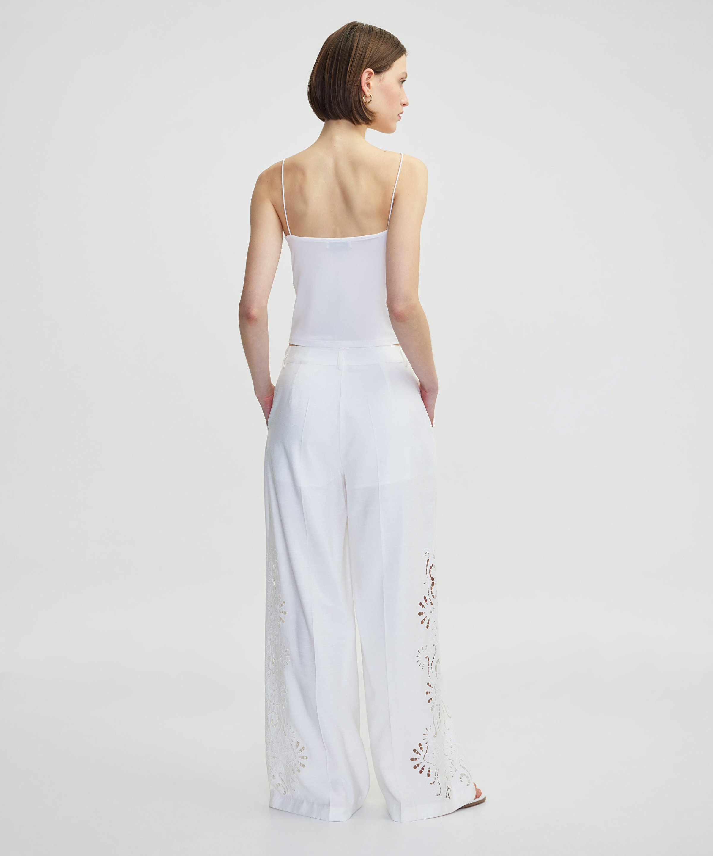 Nakışlı wide leg pantolon_2